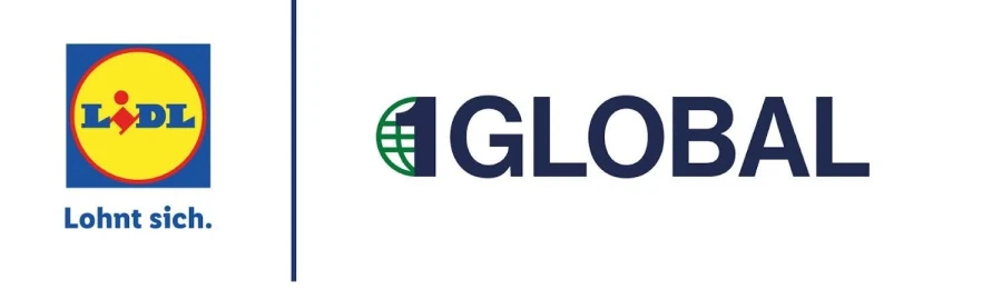 Lidl and 1GLOBAL logos