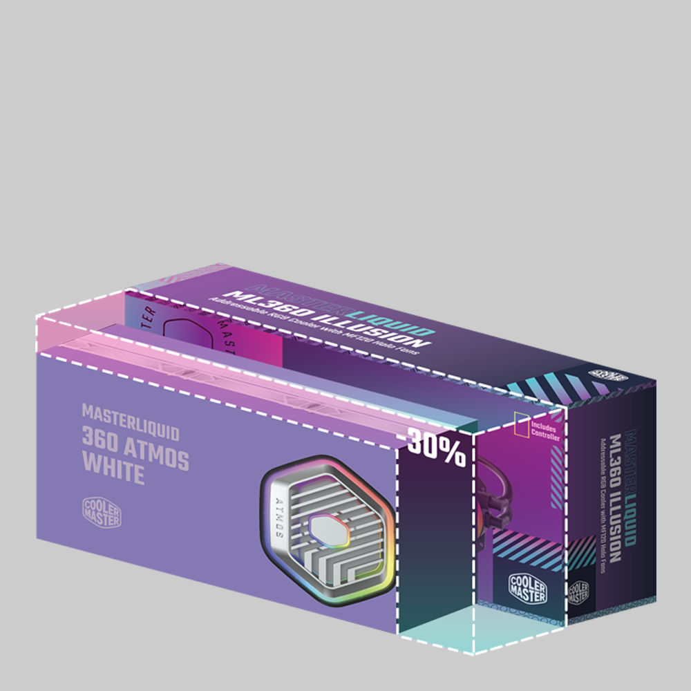 MasterLiquid 240 ATMOS White AIO Liquid Cooler | Cooler Master