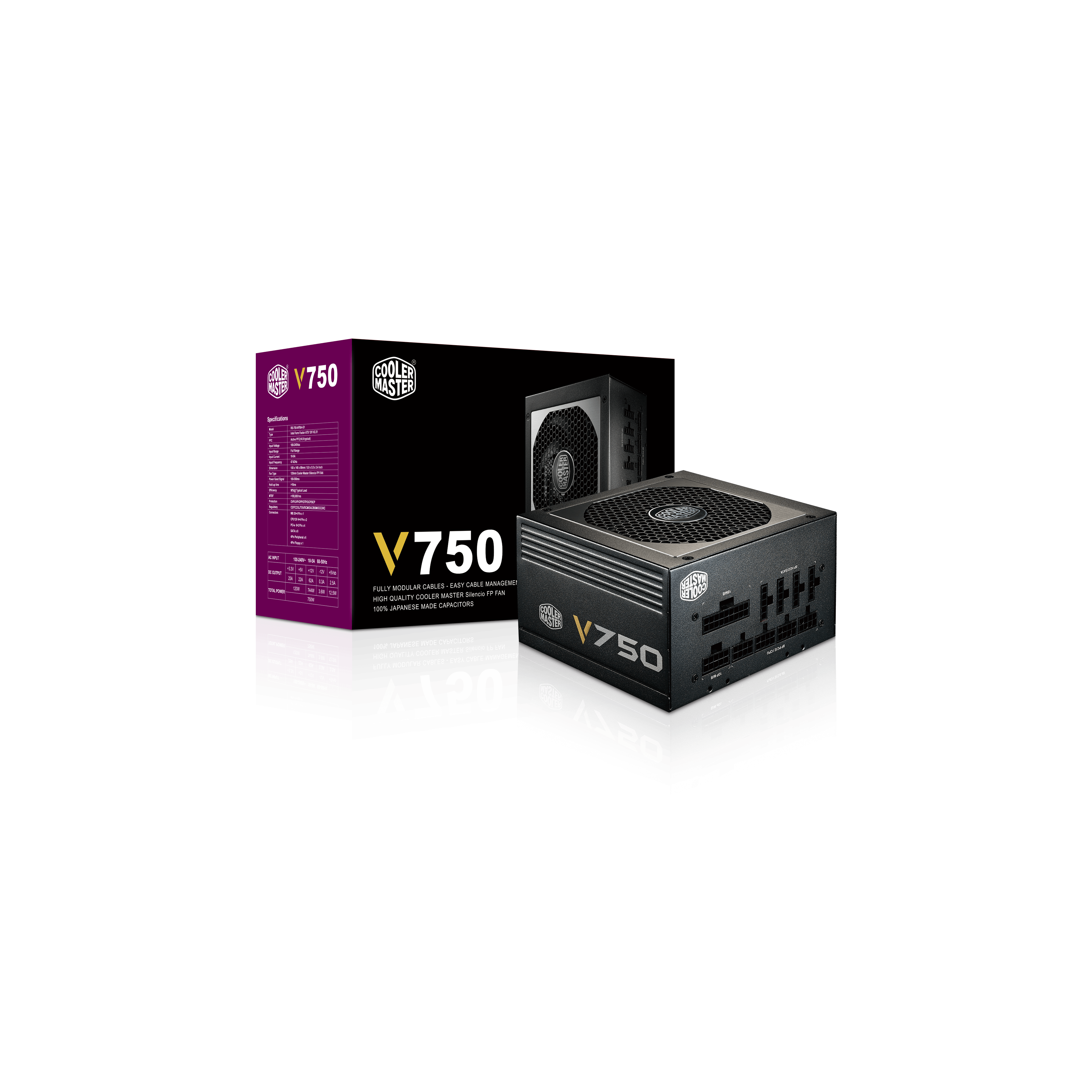 V750 750W Fully Modular 80 PLUS Gold Power Supply | Cooler Master