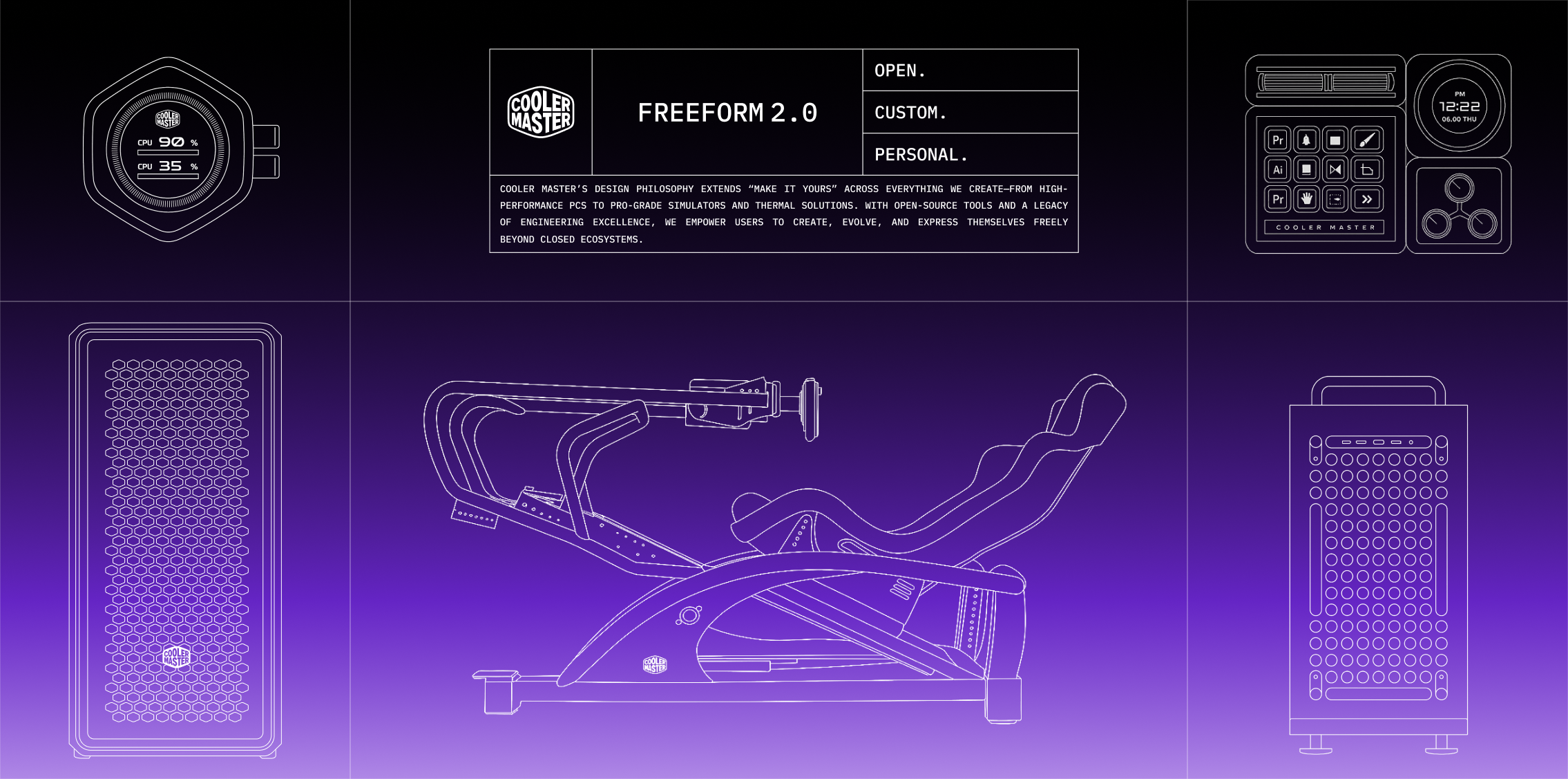 FreeForm 2.0: 개인화와 3D 디자인 통합으로 창의력 발휘 | Cooler Master