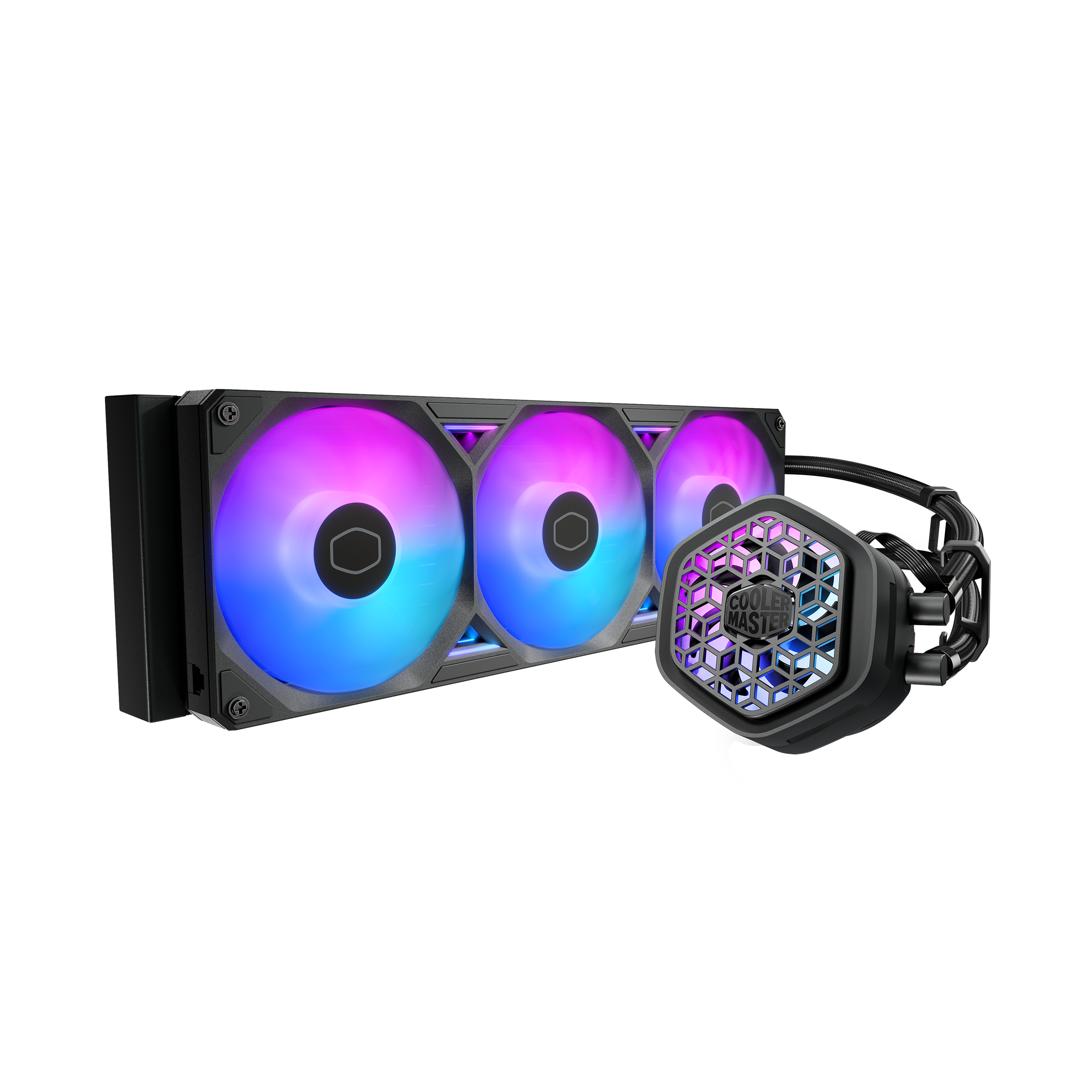 PC用ファン・クーラー MasterLiquid 360 Atmos II VRM Fan ARGB overview.png