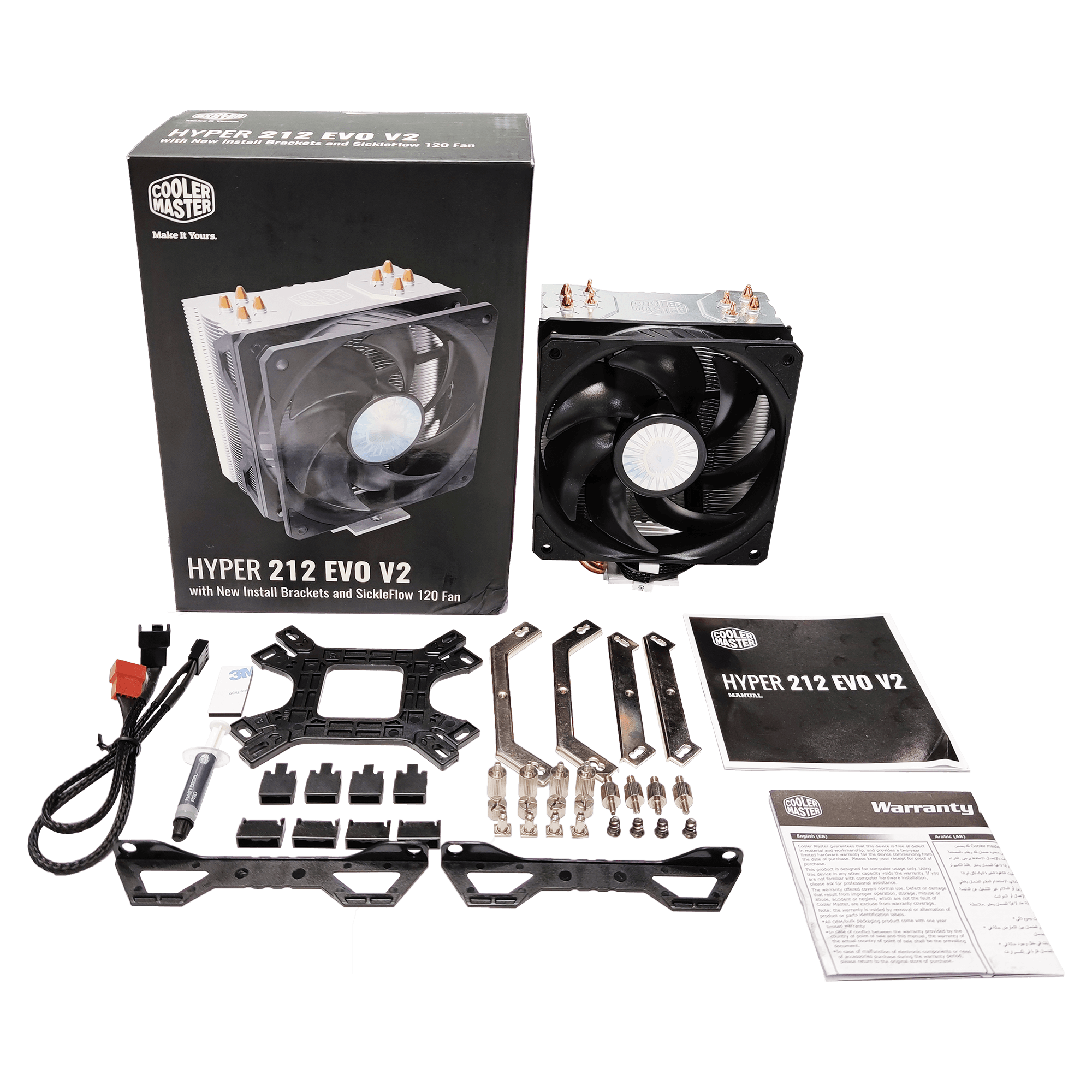 Cooler CPU Cooler Master Hyper 212 EVO V2 LGA 1700 120mm Switch Technology ️ Descubra a
