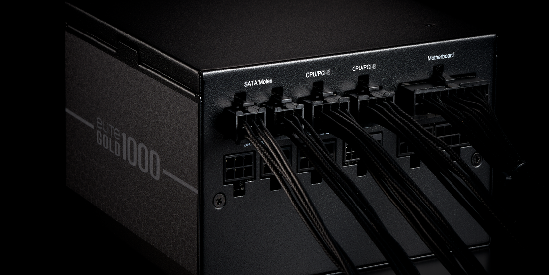 FUENTE DE PODER COOLER MASTER ELITE GOLD DE 1200W 80+ GOLD FULL MODULAR ATX 3.1 15 smart fuente de poder,80+ GOLD,COOLER MASTER,1200w Trulu Store