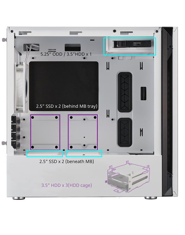 Silencio S400 White Mini Tower PC Case | Cooler Master