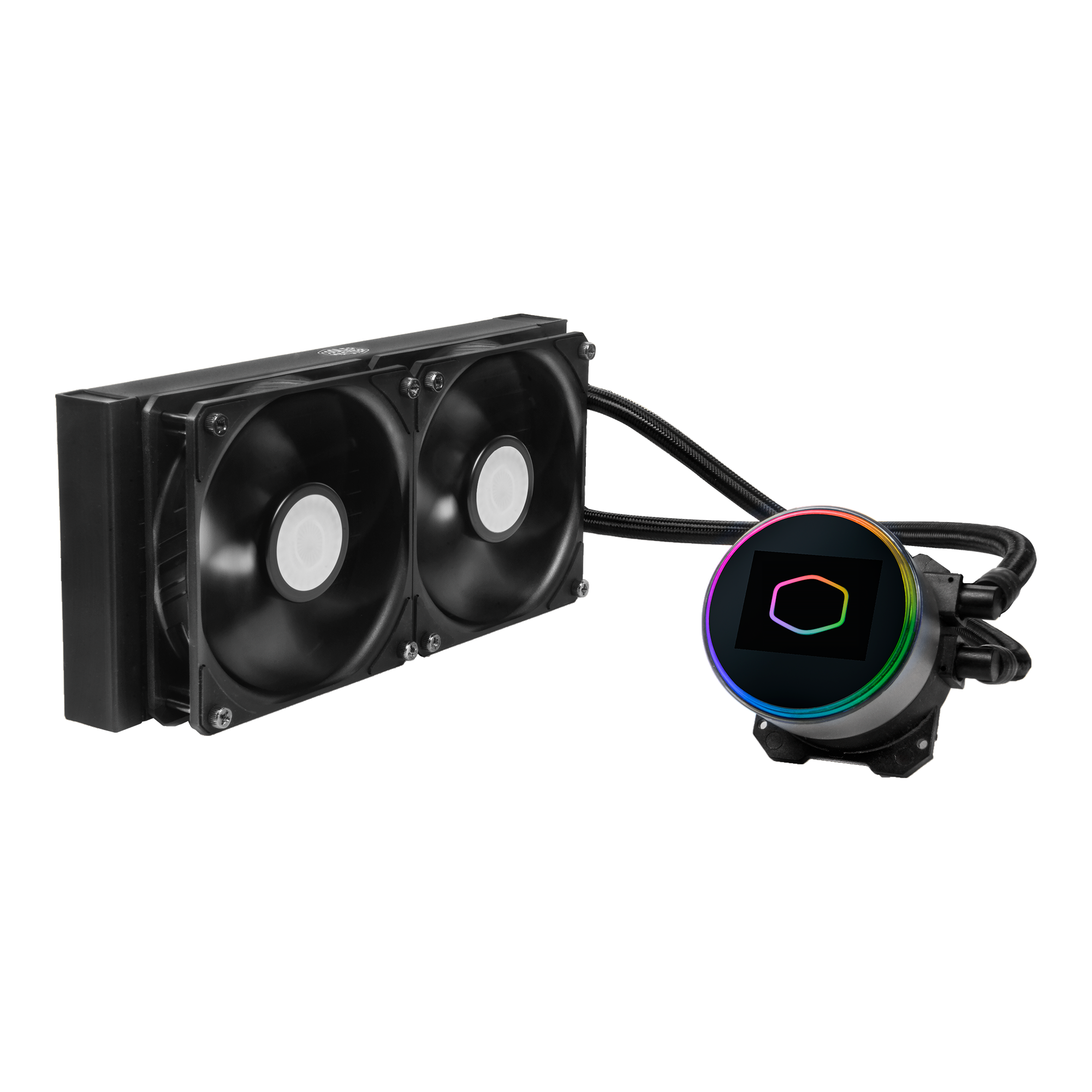 Cooler Master Liquid ML240 ミラー ARGB クローズループ AIO CPU 液体クーラー ミラーARGBポンプ 240ラジエーターデュアルSickleFlow 120mm 第3世代 デュアルチ