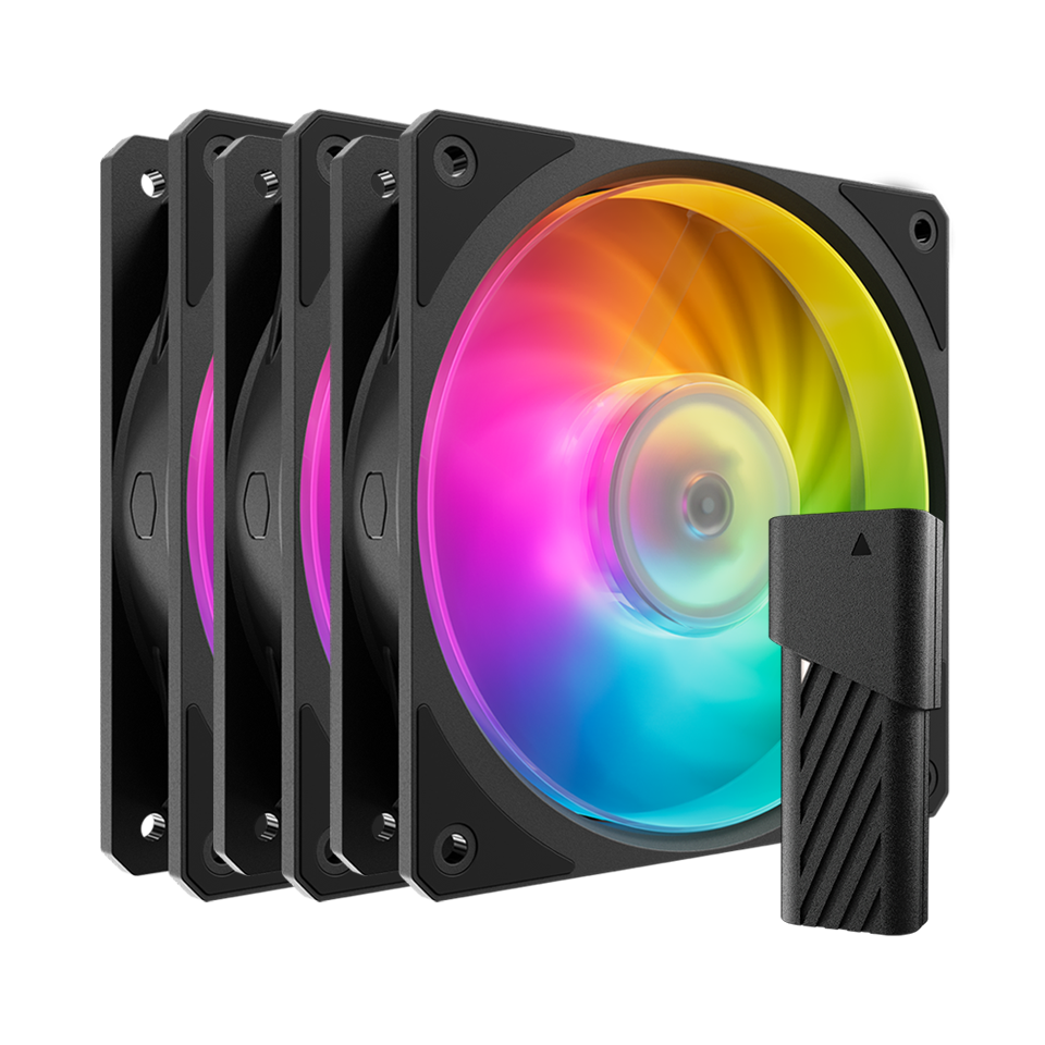 高機能ケースファンMobiusシリーズARGB対応120mmファン3個入り