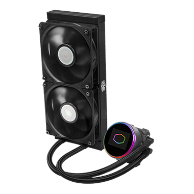 その他 MASTER LIQUID ML240L RGB Cooler Master ML240L Core ARGB CPU Liquid Cooler - Black