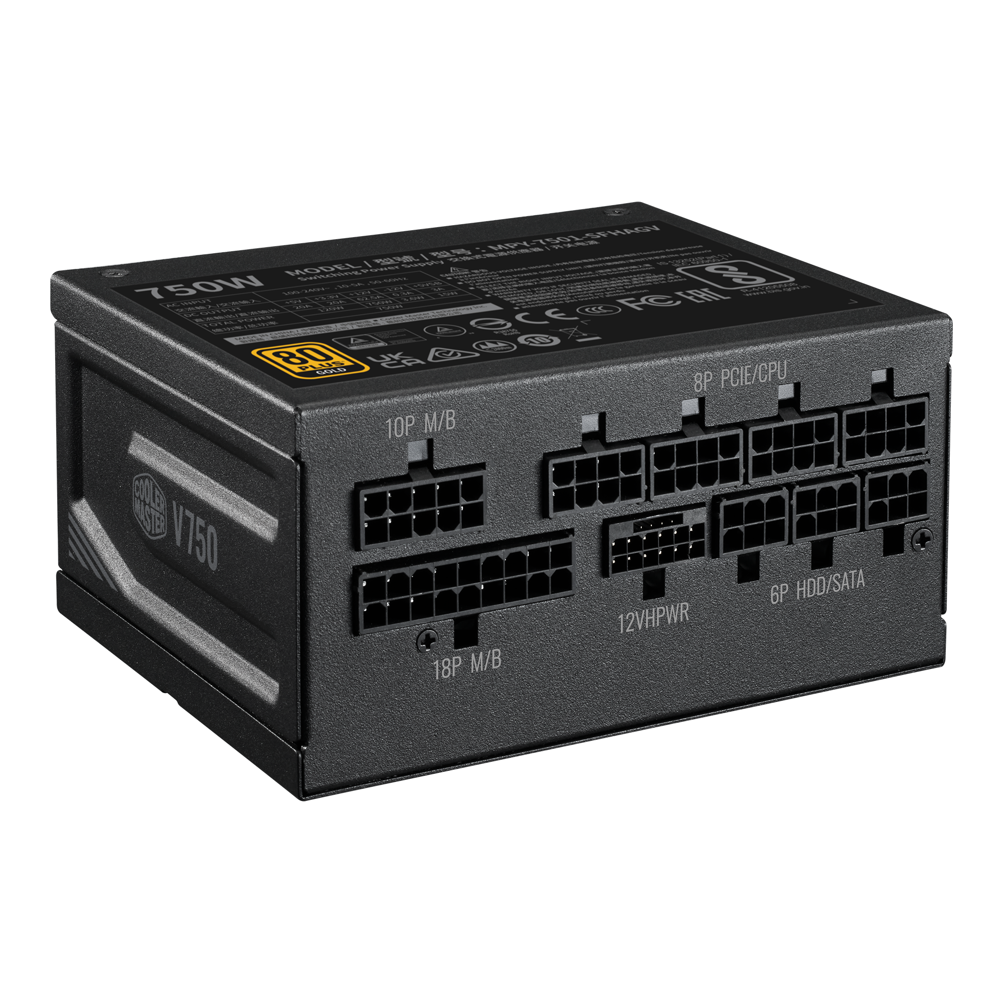 Cooler Master V750 SFX電源ユニット Amazon.co.jp: Cooler Master フルモジュラー式 750W SFX PC電源
