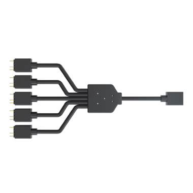 Pc White Jstincal ARGB Splitter Cable, 1-to-4 Female To Female 5V 3 Pin Addressable Rgb Splitter Extension Cab B0c59bf1t3 Cable Case