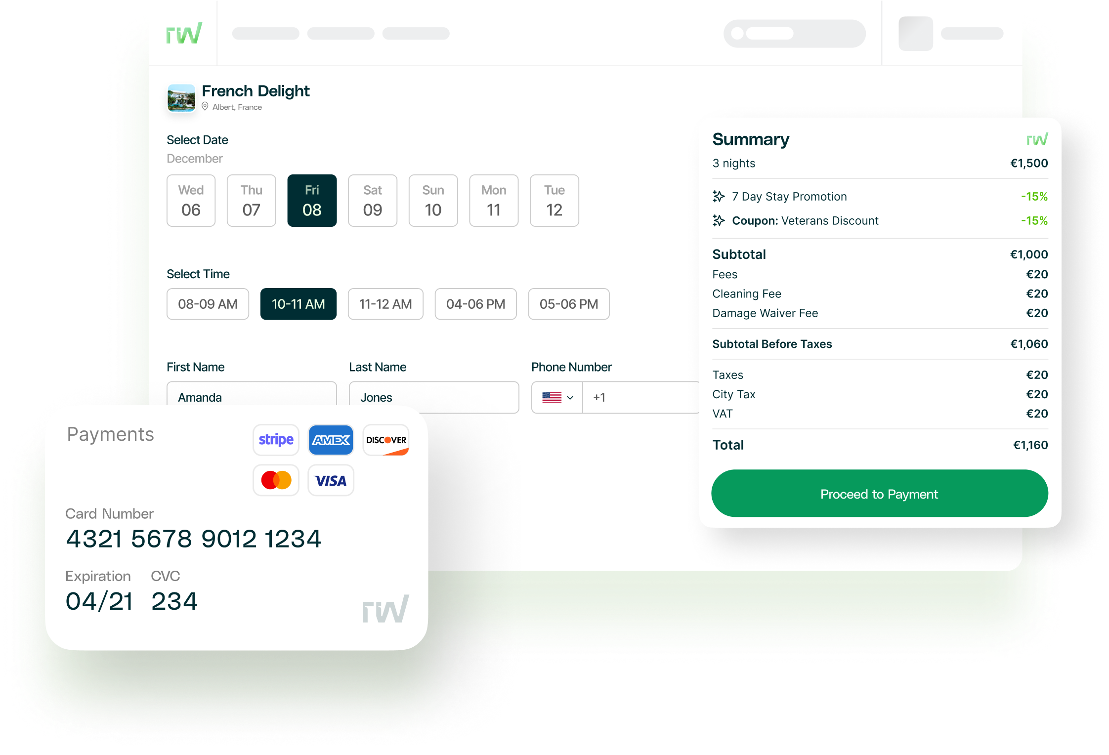 Vacation Rentals Booking Engine