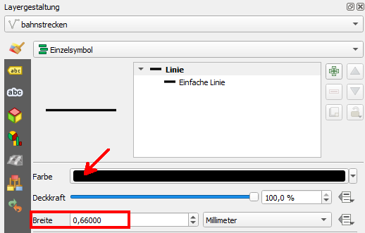 QGIS, Tutorial, Erweiterungen, Plugins, GeoBasis_Loader,Bahnstrecken, LinieString, Layergestaltung