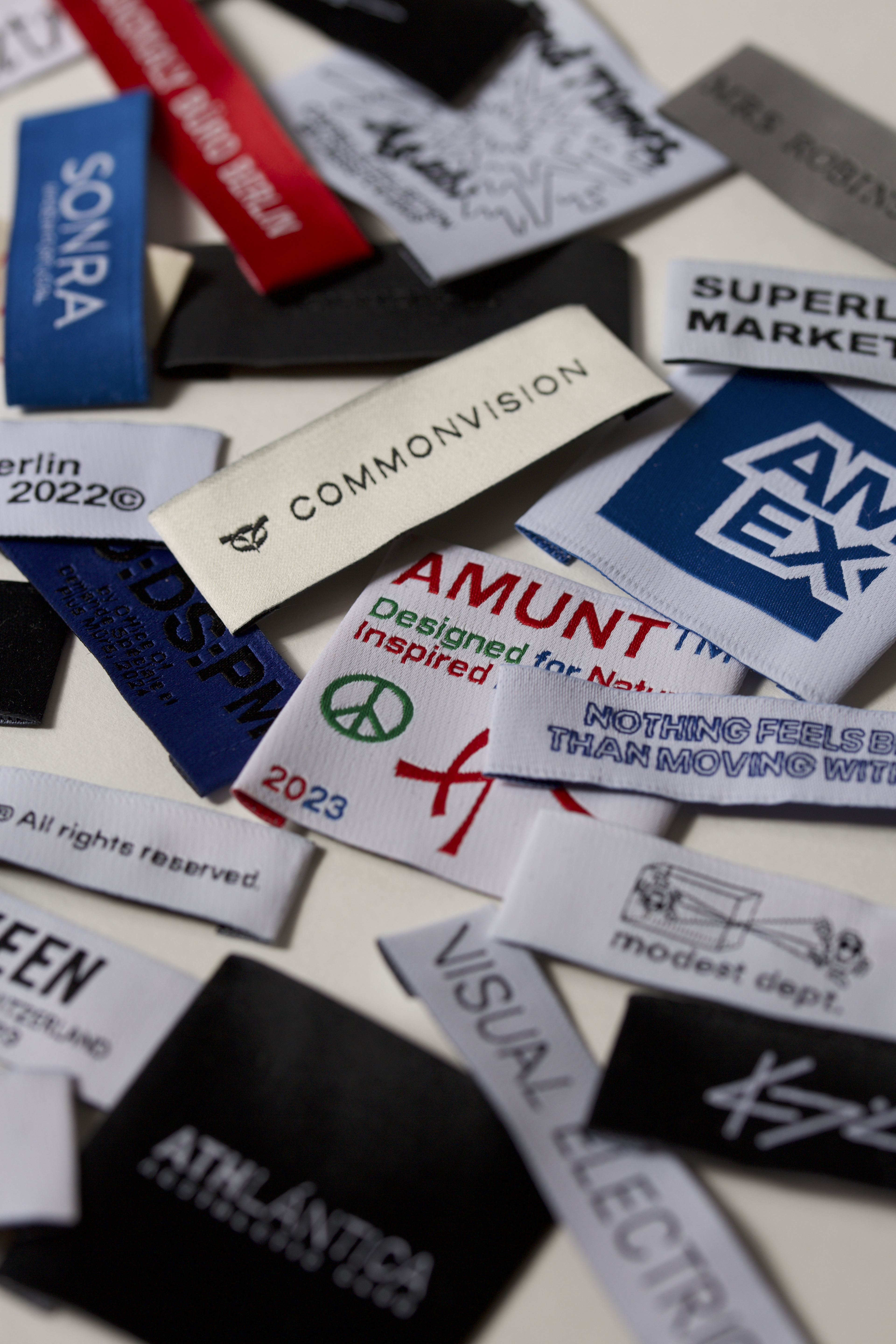 Woven Next Labels | Assembly Samples