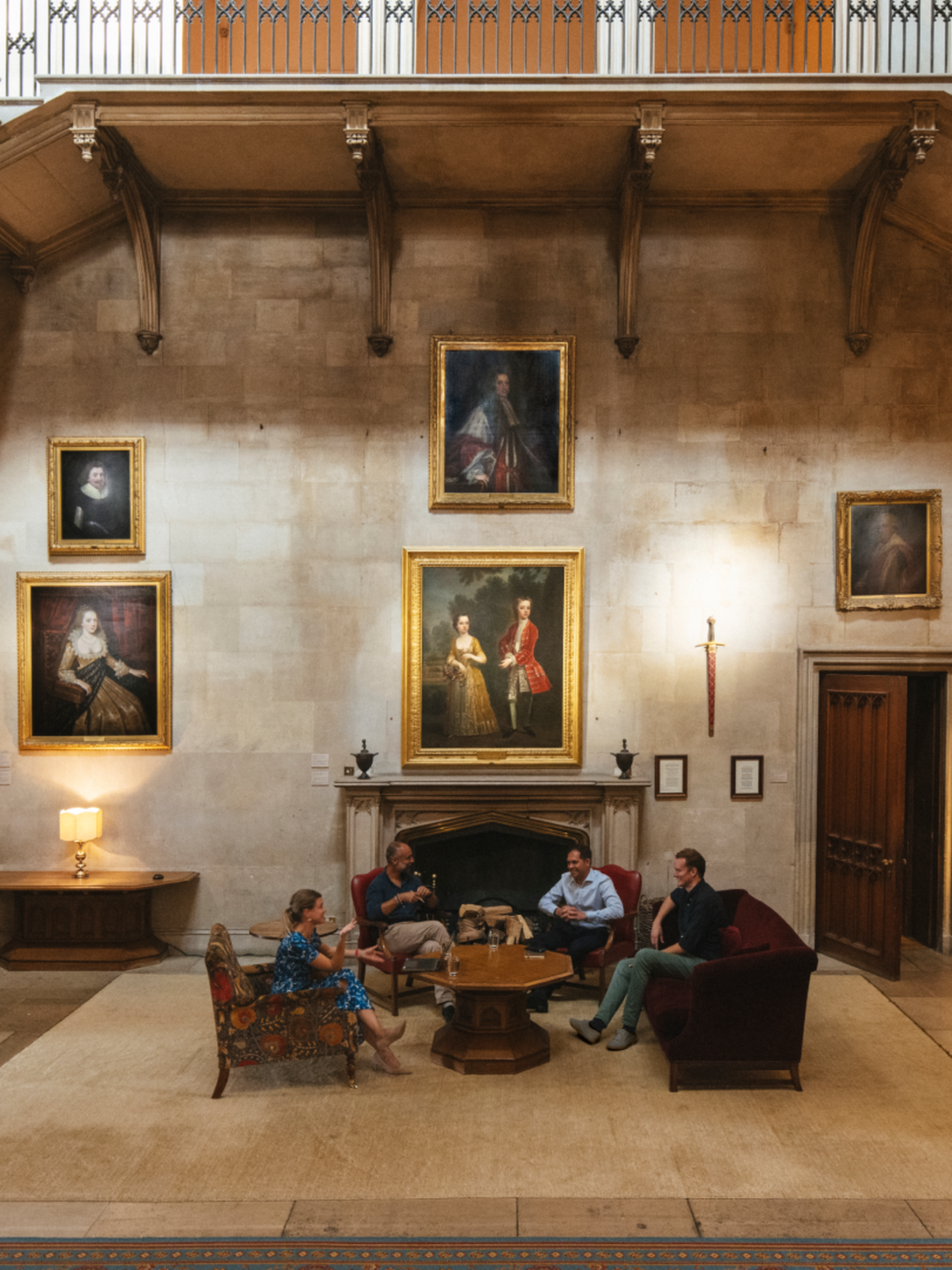 Historical hallway at Hult Ashridge