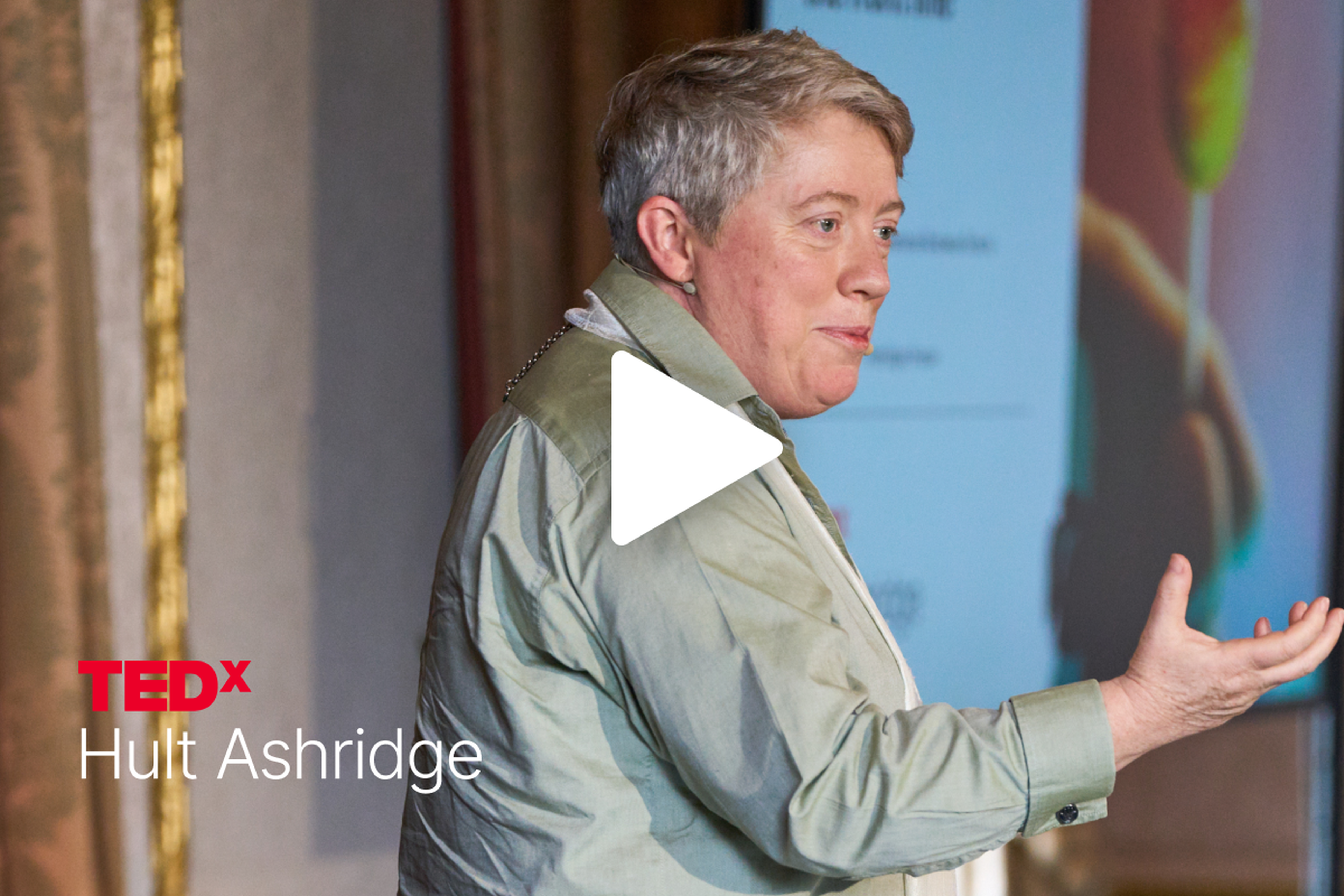 Feena May speaking at TEDx Hult Ashridge