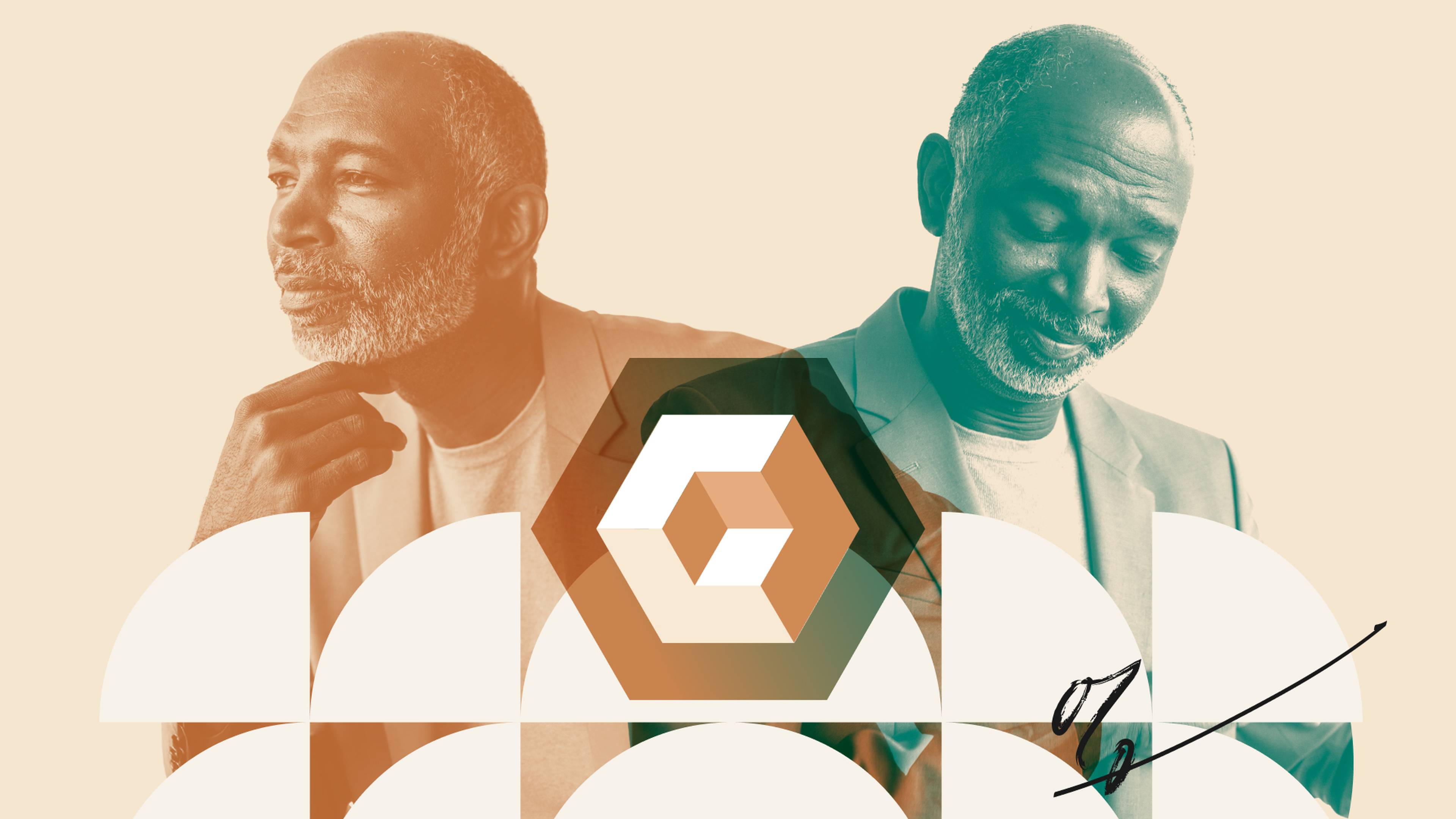 An image of a leader in two poses, showing the paradox of better leaders