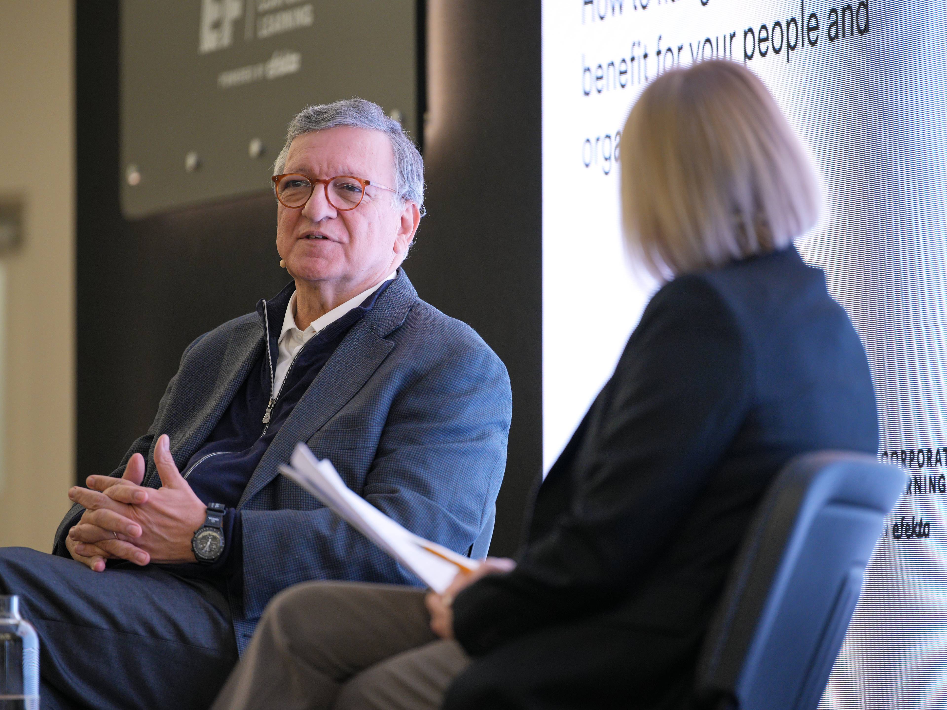 Jose Manuel Barroso and Cordi O'Hara at Global Summit