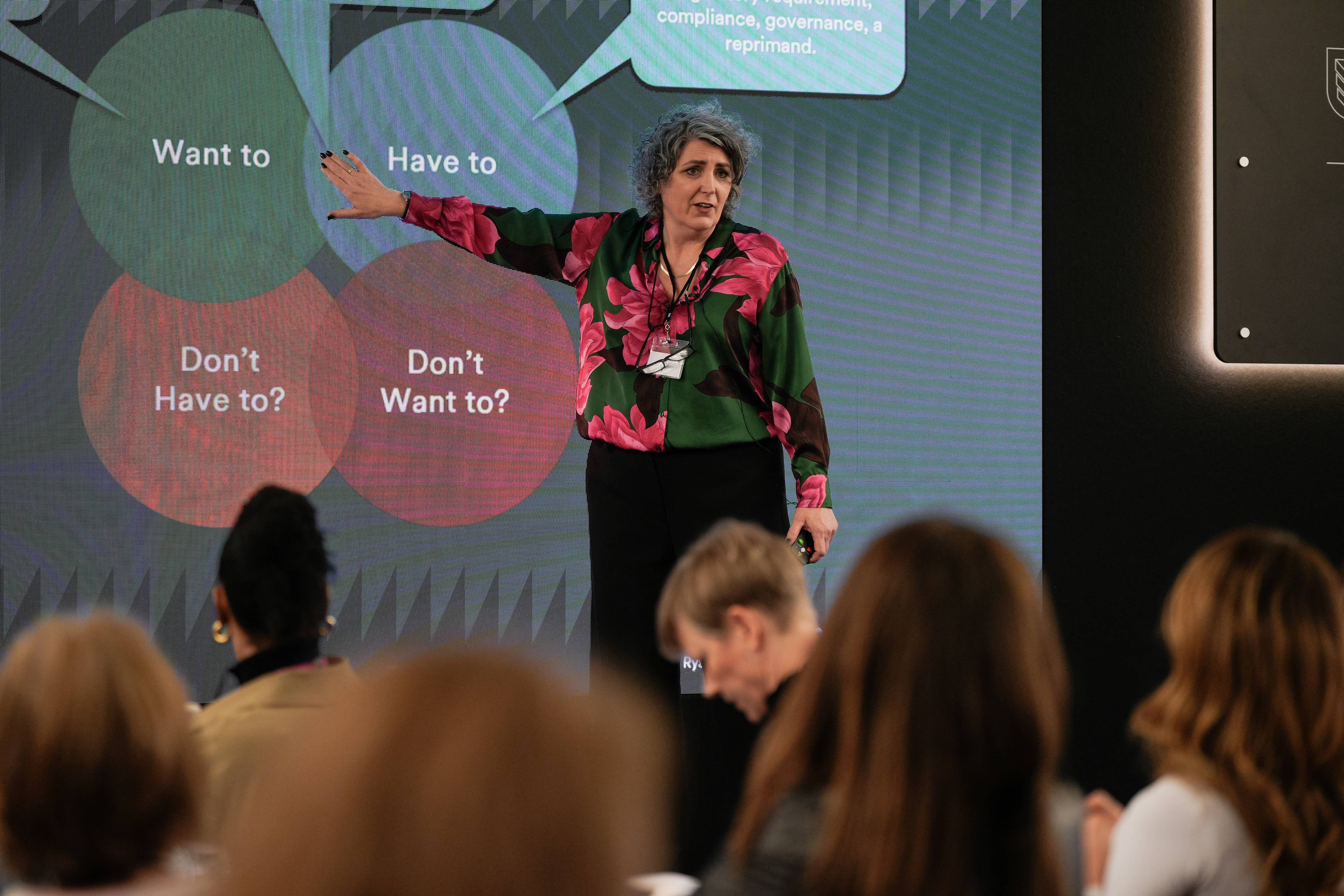 Trudi West Speaking at summit
