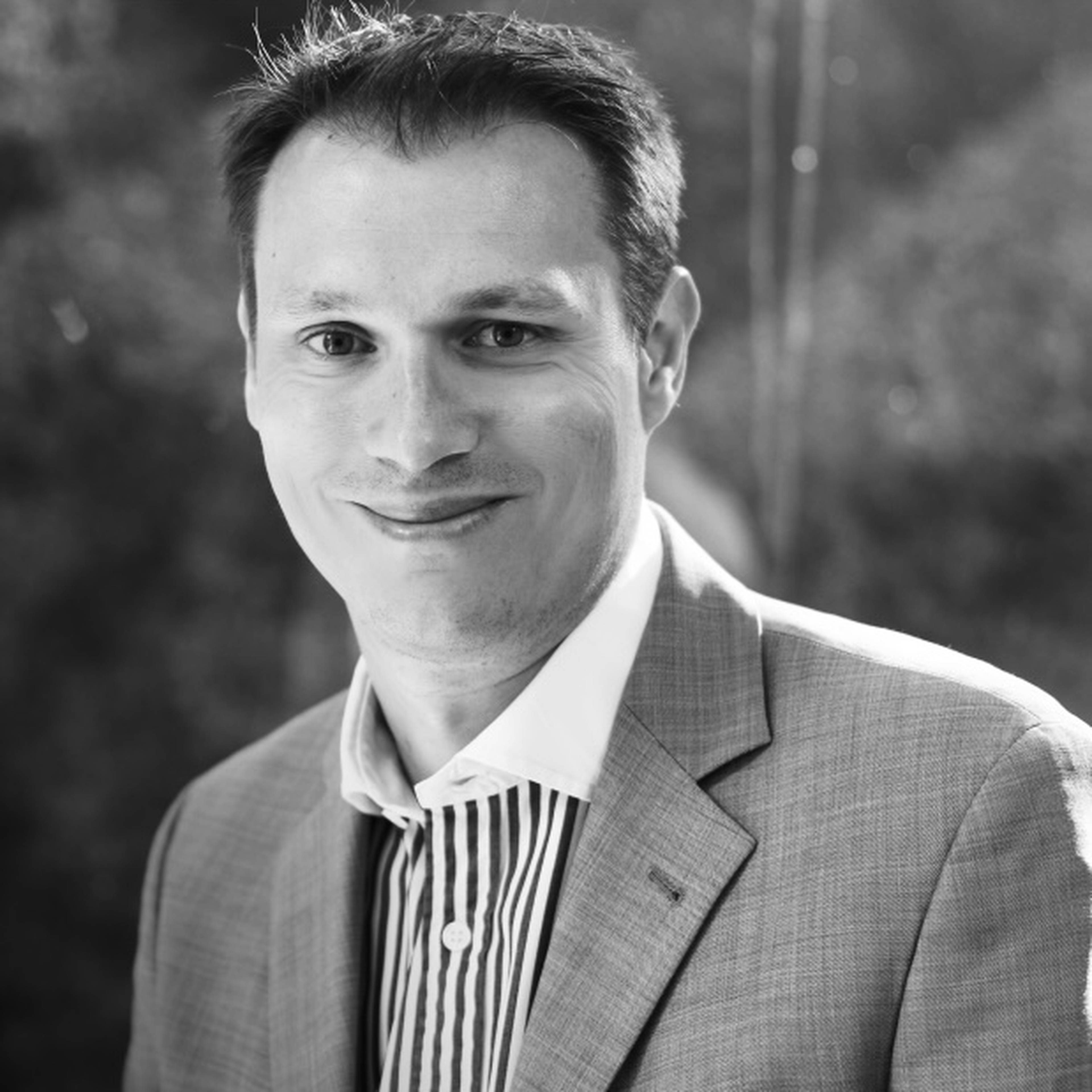 Headshot of Michael Gambs in black and white