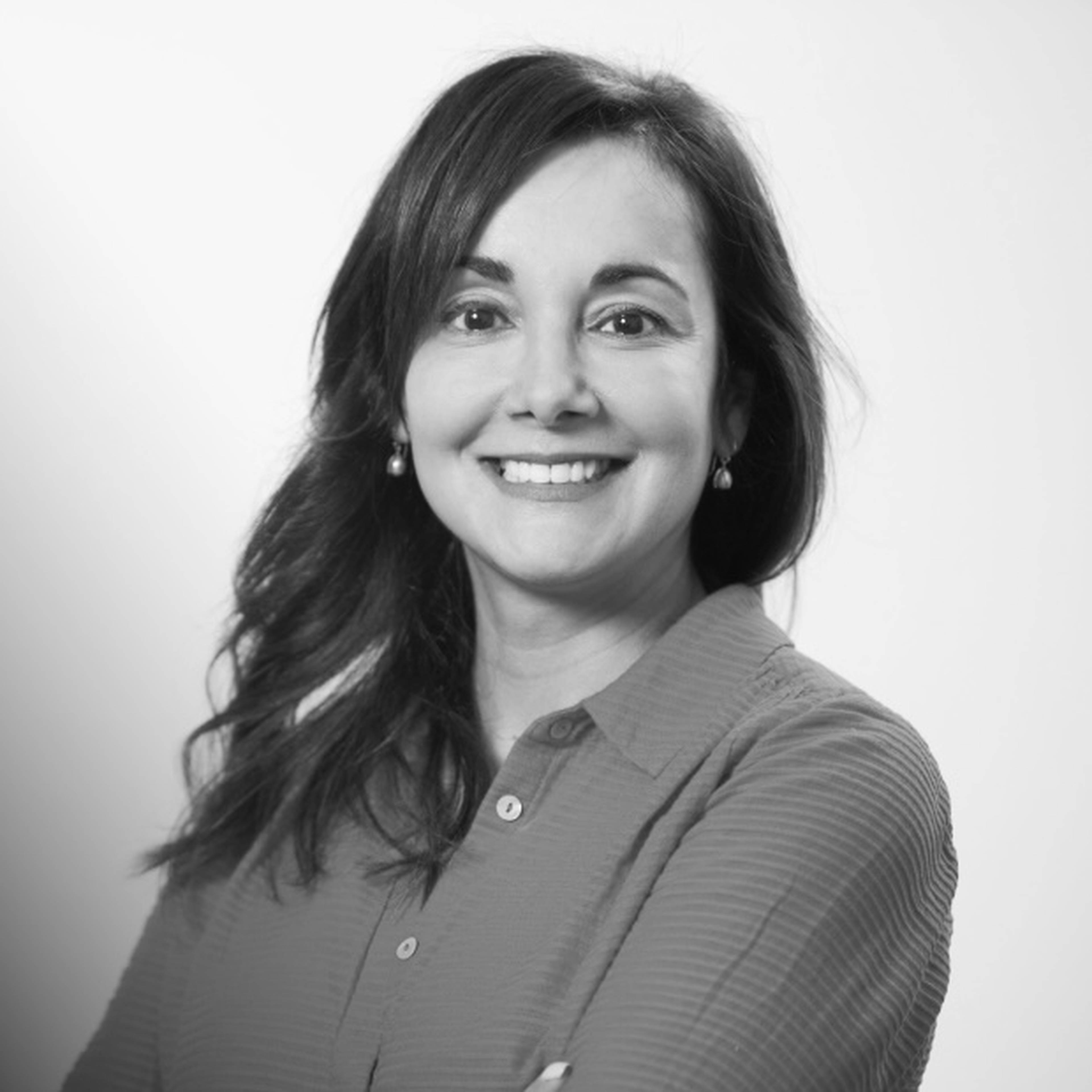 Headshot of Sona Sherratt in black and white