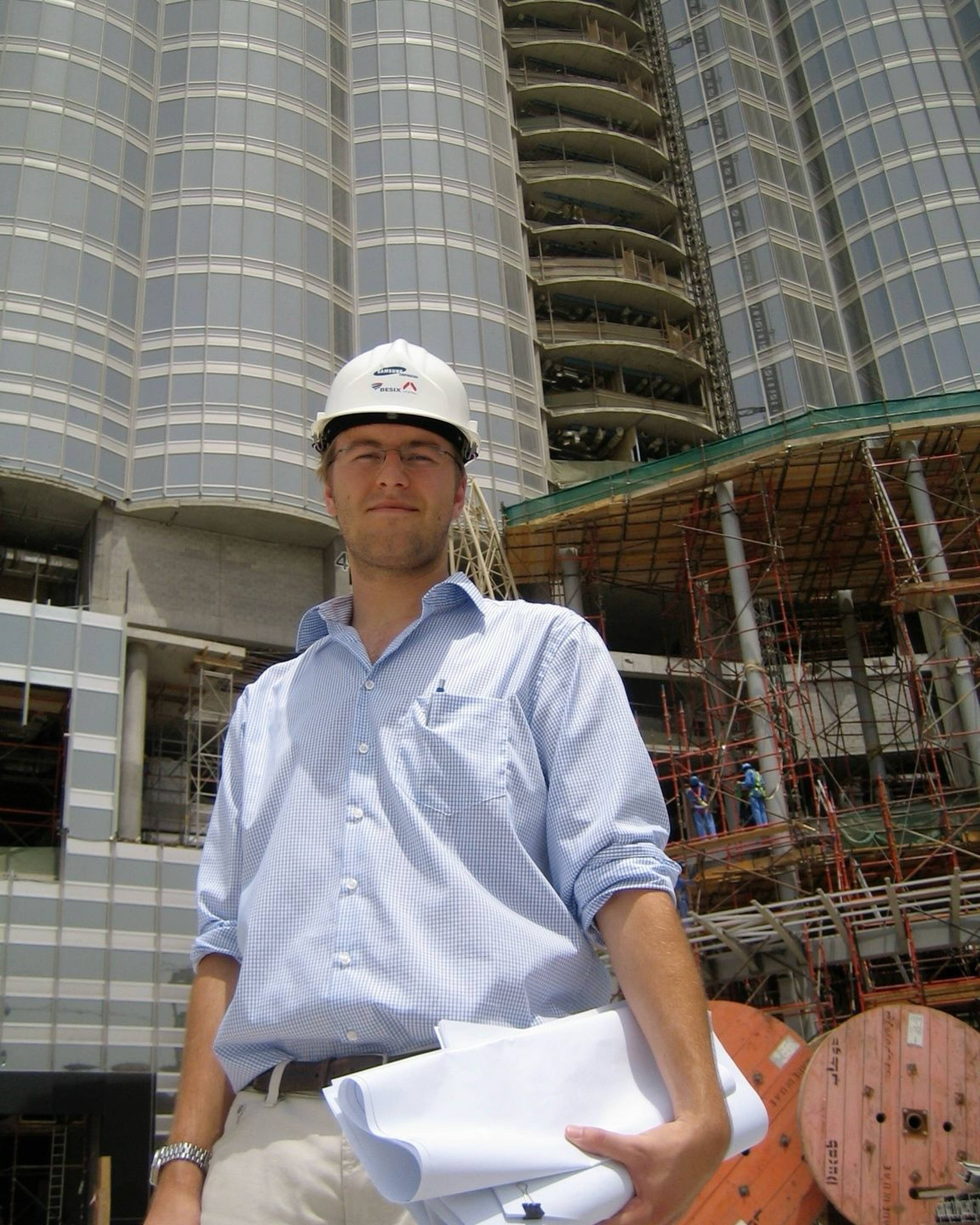 Sébastien Dusausoy, arriving as an intern and young engineer in Dubai