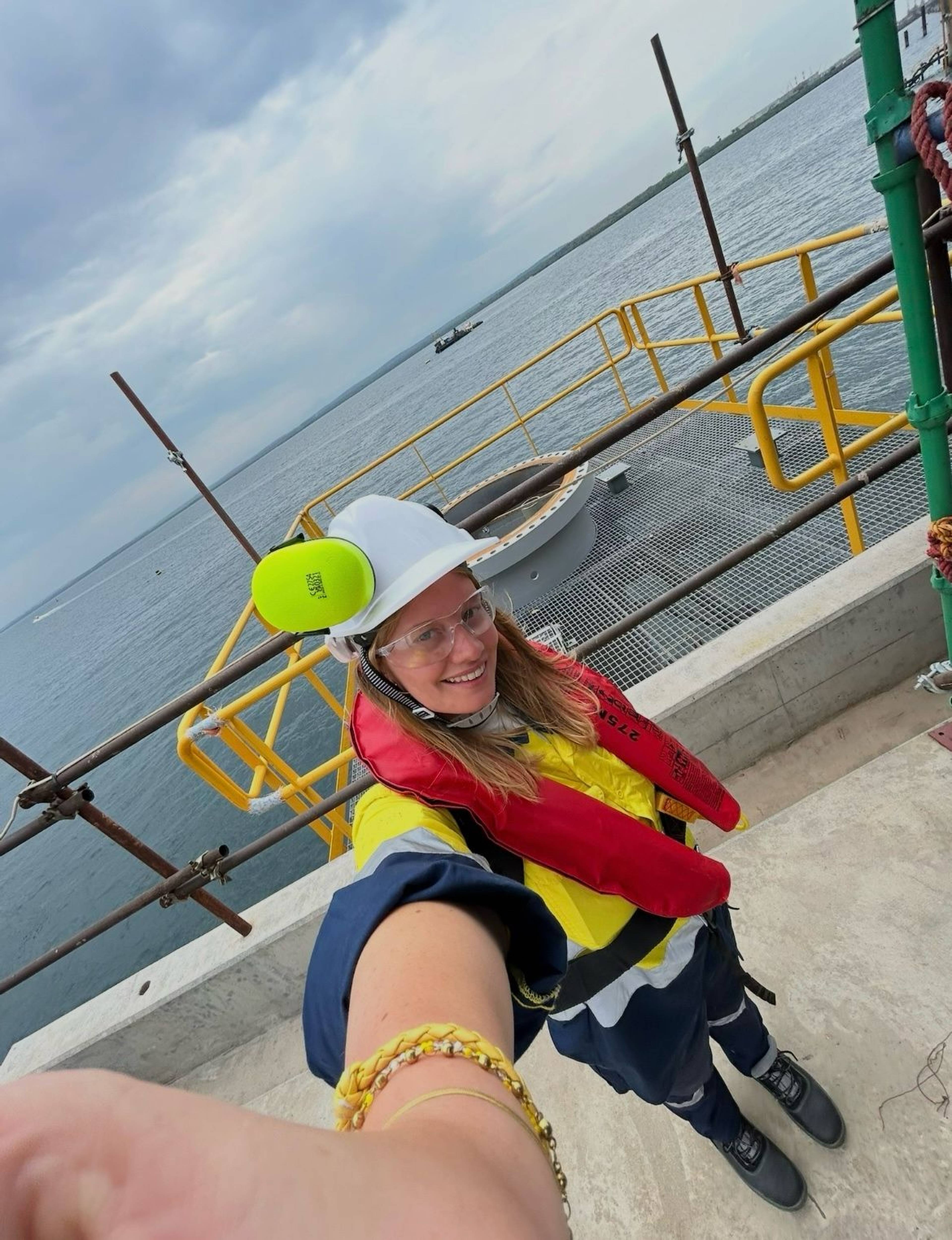 Amber, Technical Office Engineer at BESIX, in Tanzania