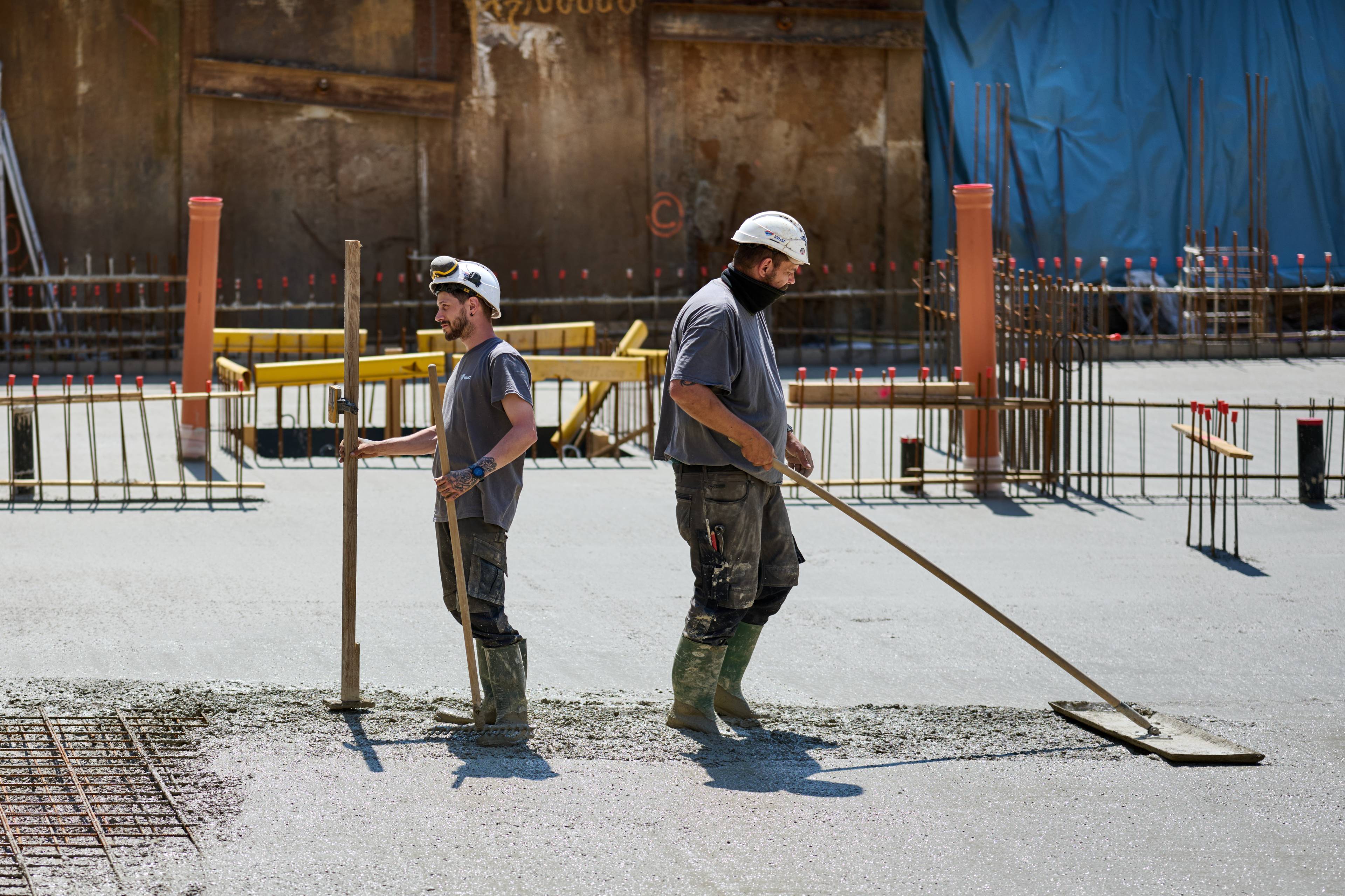 Our teams are finalising the structural works 
