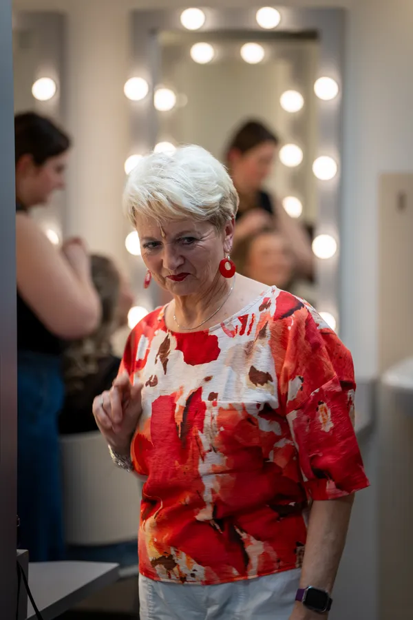 Rita van Veen in de kleedkamer