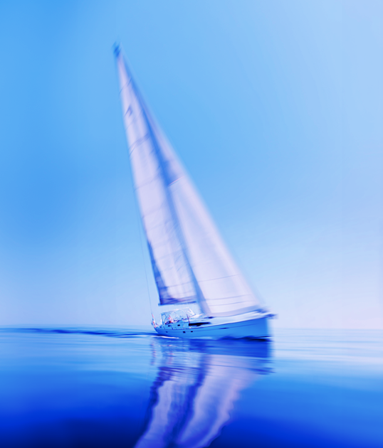 Musician with blue hair passionately playing an upright bass, viewed from a low angle, with dramatic lighting.