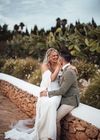 Wedding couples Las Cicadas Ibiza garden