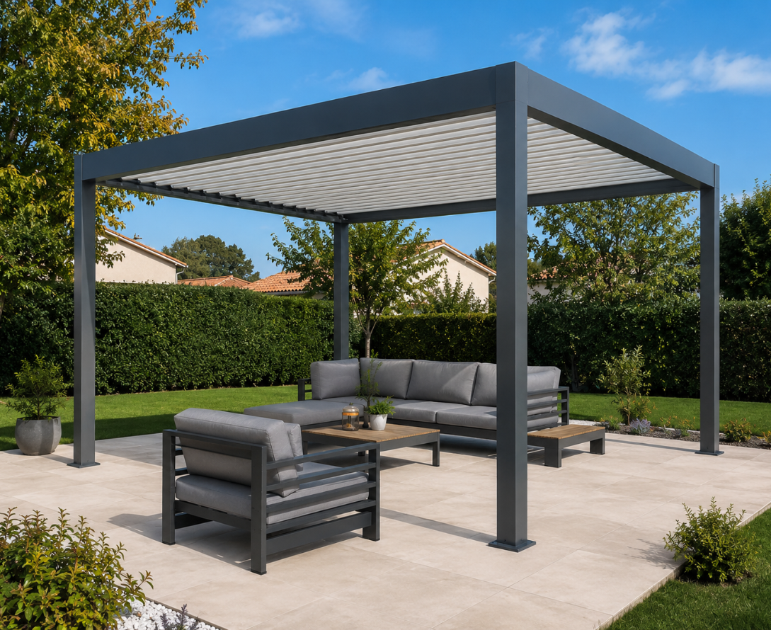 pergola autoportée bioclimatique technitoit