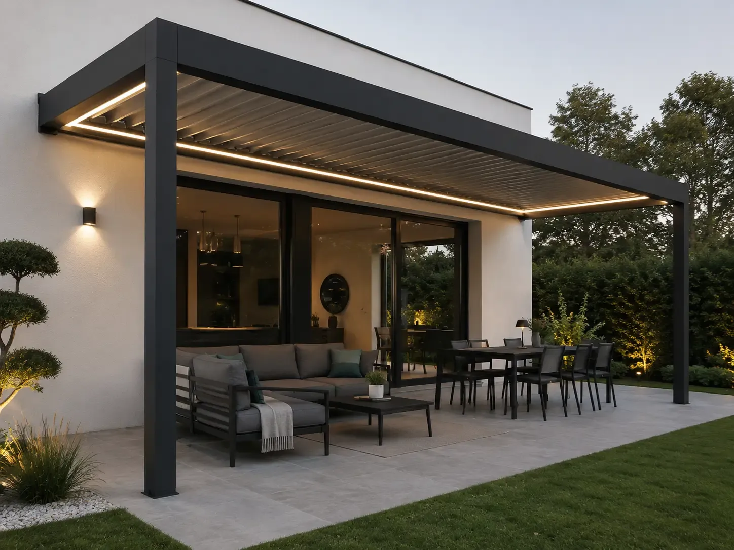 Pergola adossée premium Maïko Technitoit