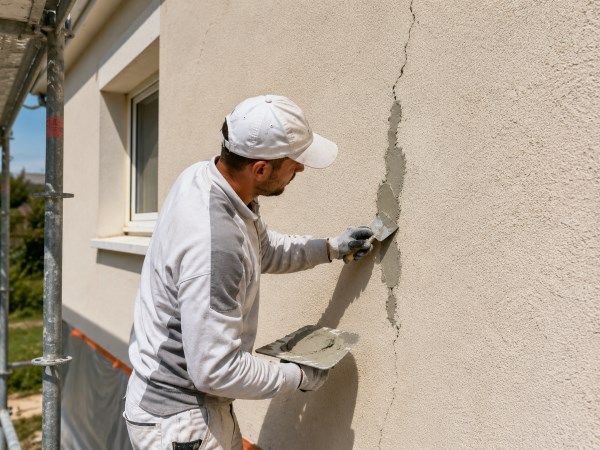 réparation fissure crépi extérieur