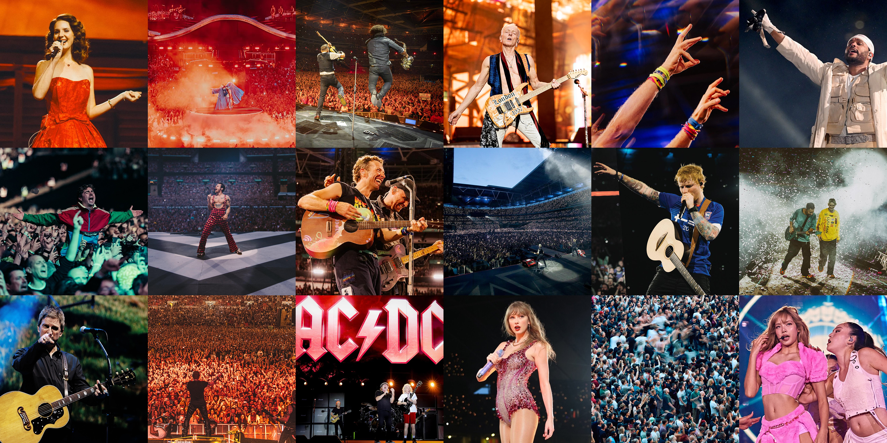 Most Photographed Artists at Wembley Stadium Ranked