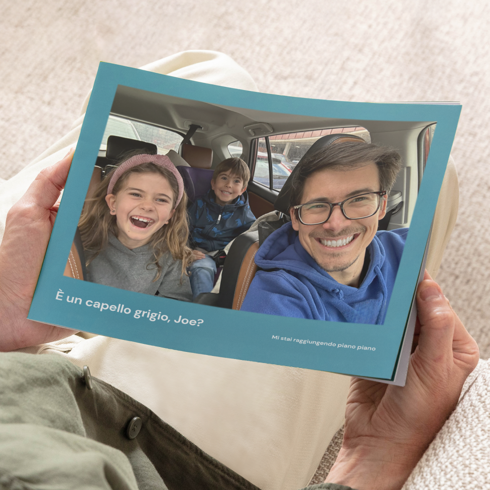 Album Fotografico Compleanno Personalizzato &ndash; Grigio, Libro Degli Ospiti, Foto 5x7 &ndash; WSPR-12