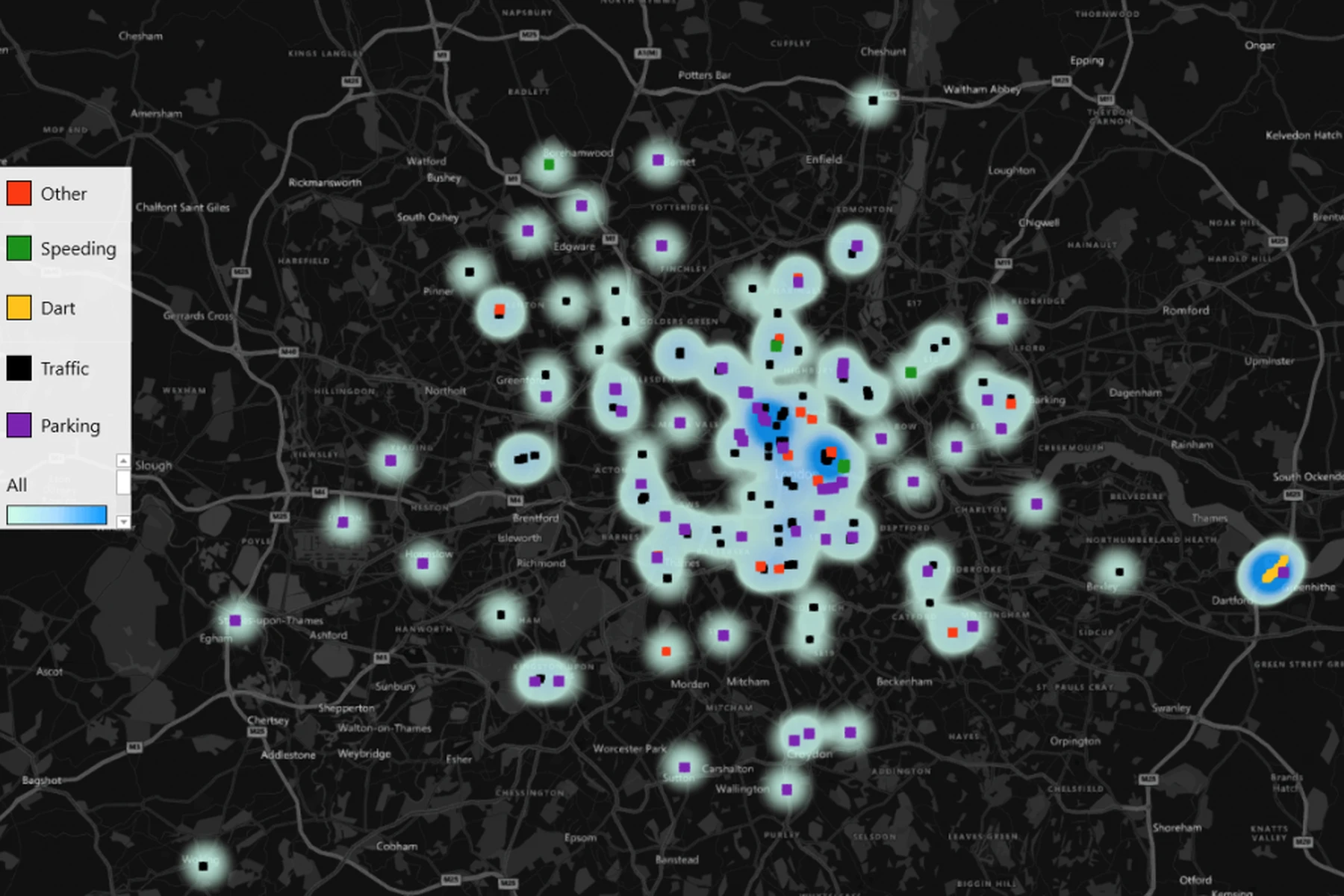 London hotspots for PCN fines