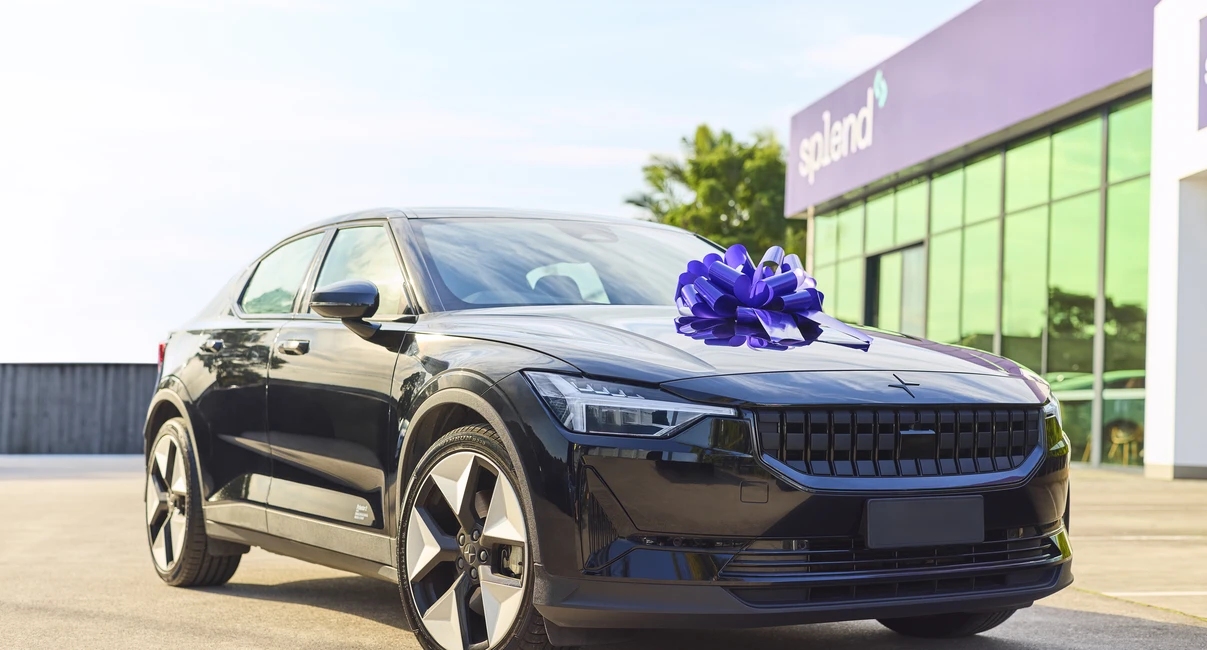 Polestar 2 EV being delivered at Splend Hub