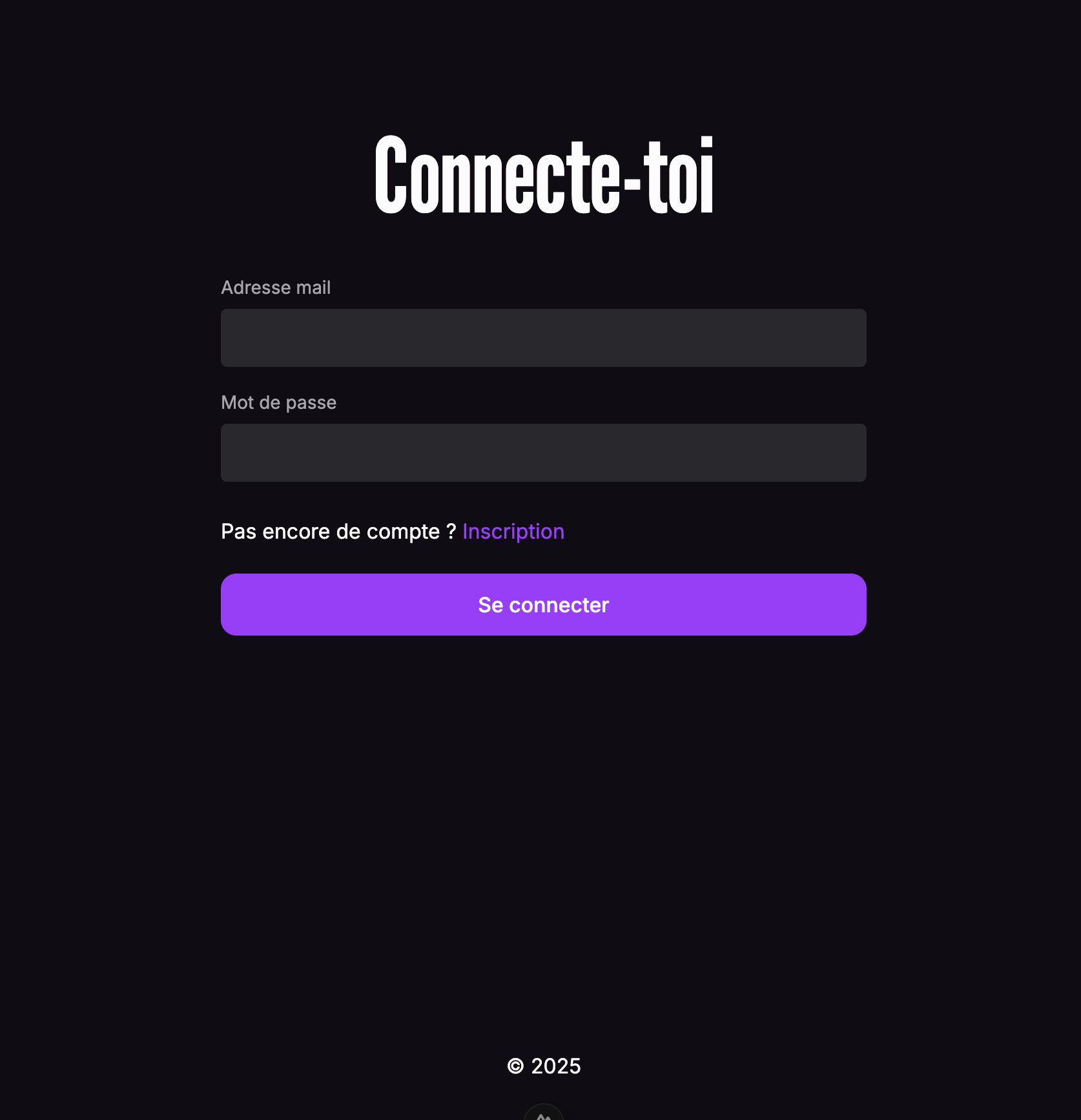 Page de connexion de Deezerstats