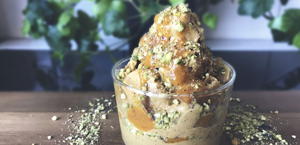 Bloggbild för: Mikaelas veganska & krämiga proteinglass