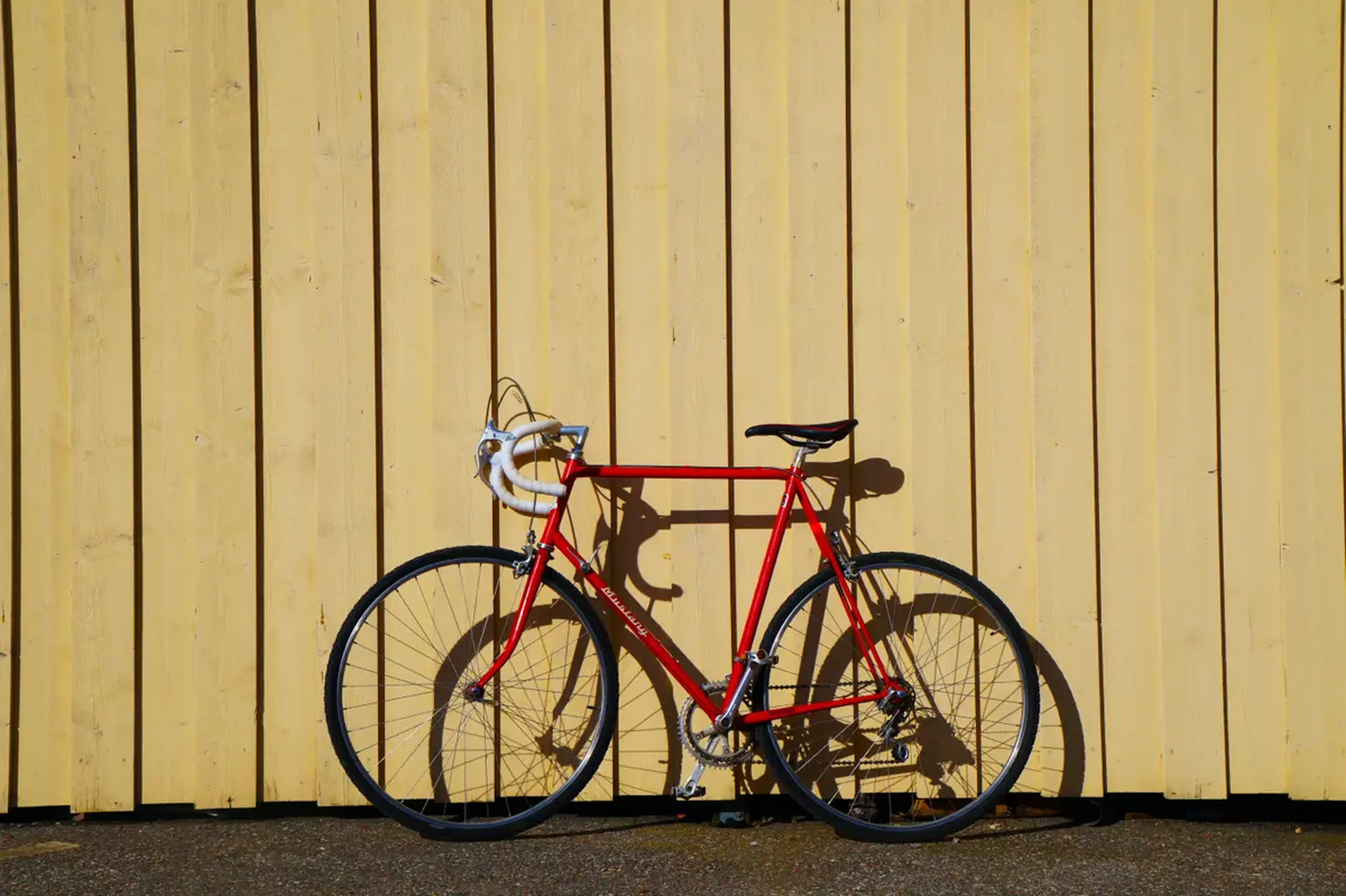 rotes rennrad