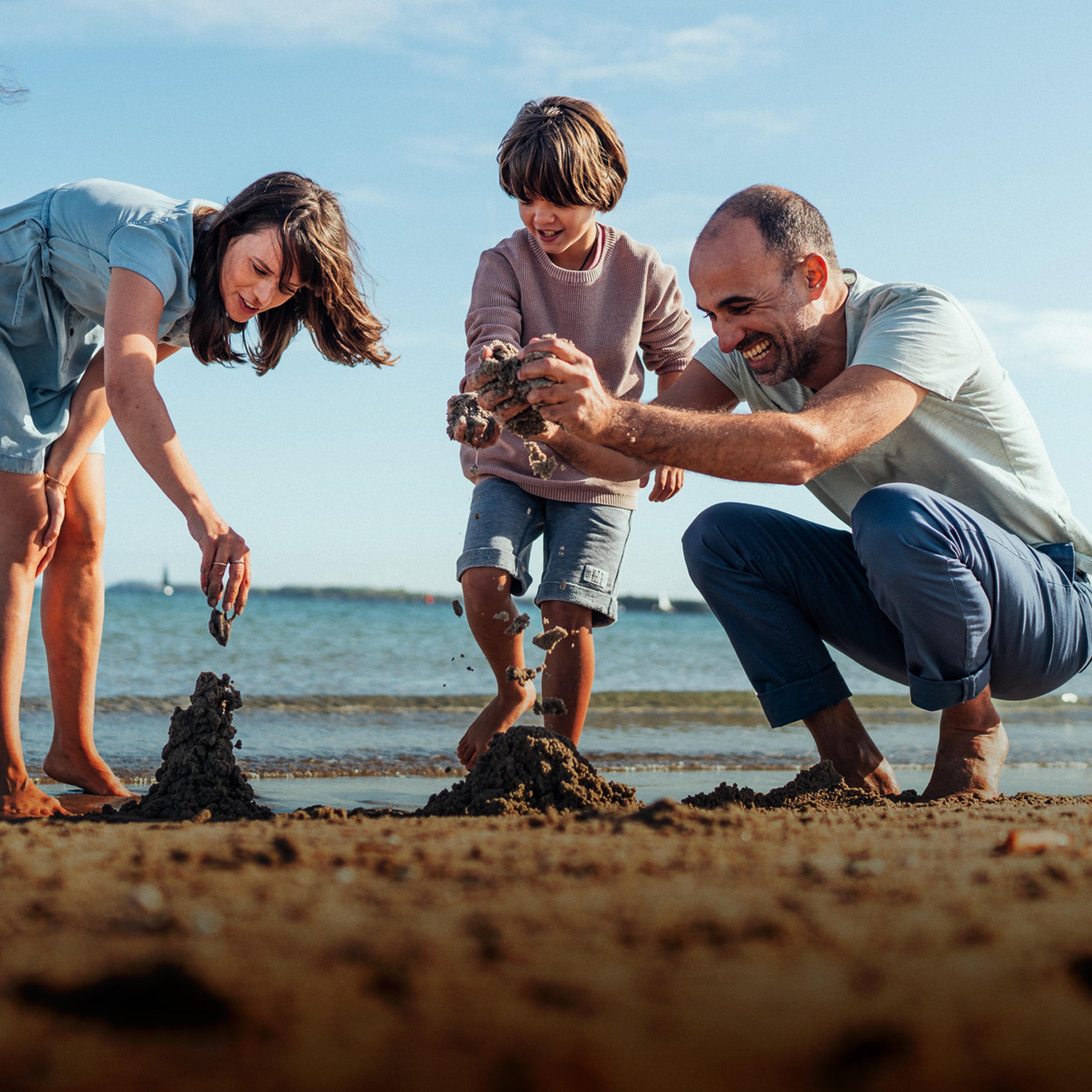 Familie am Strand