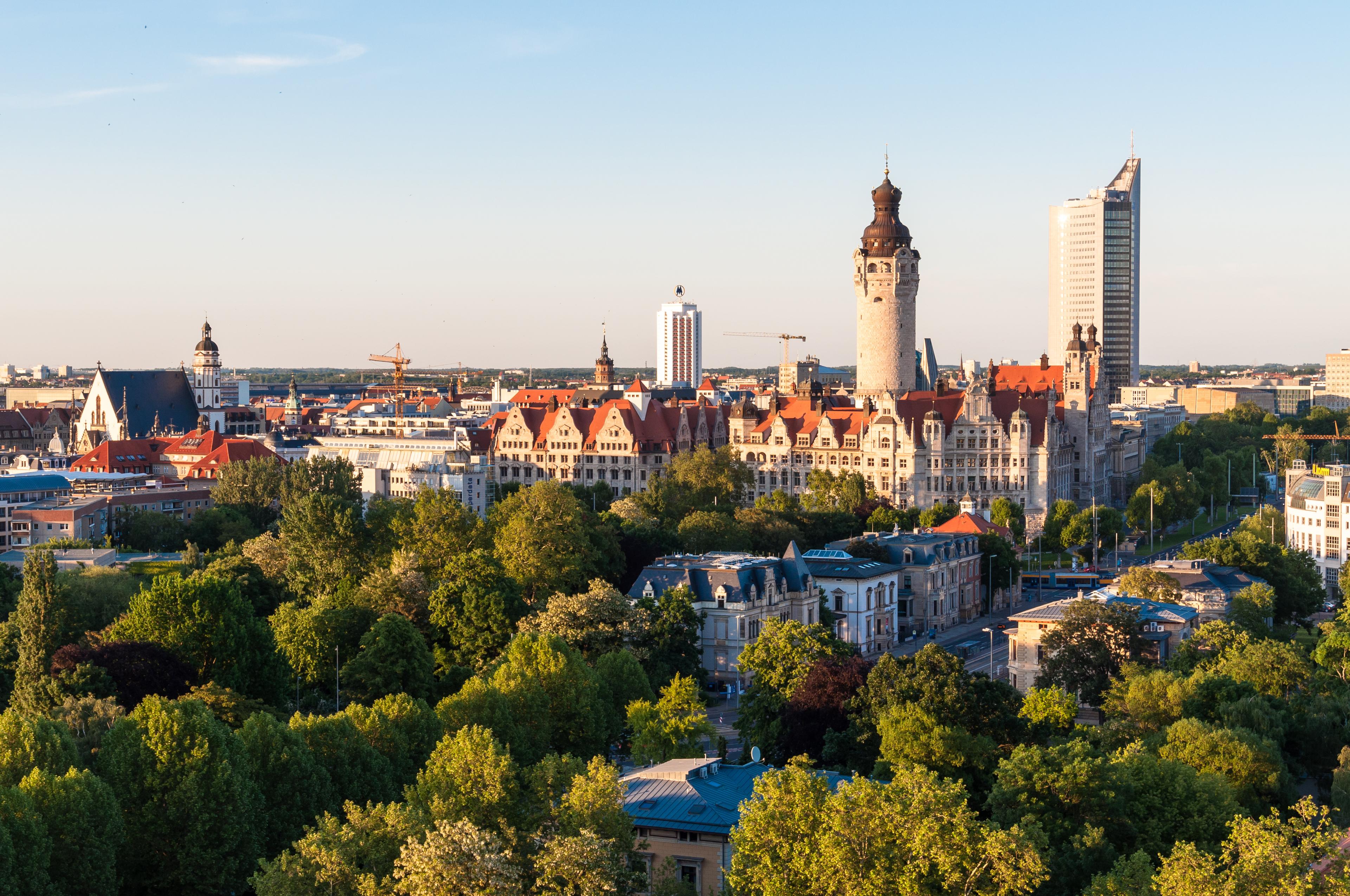 Ausblick auf die Stadt Leipzig