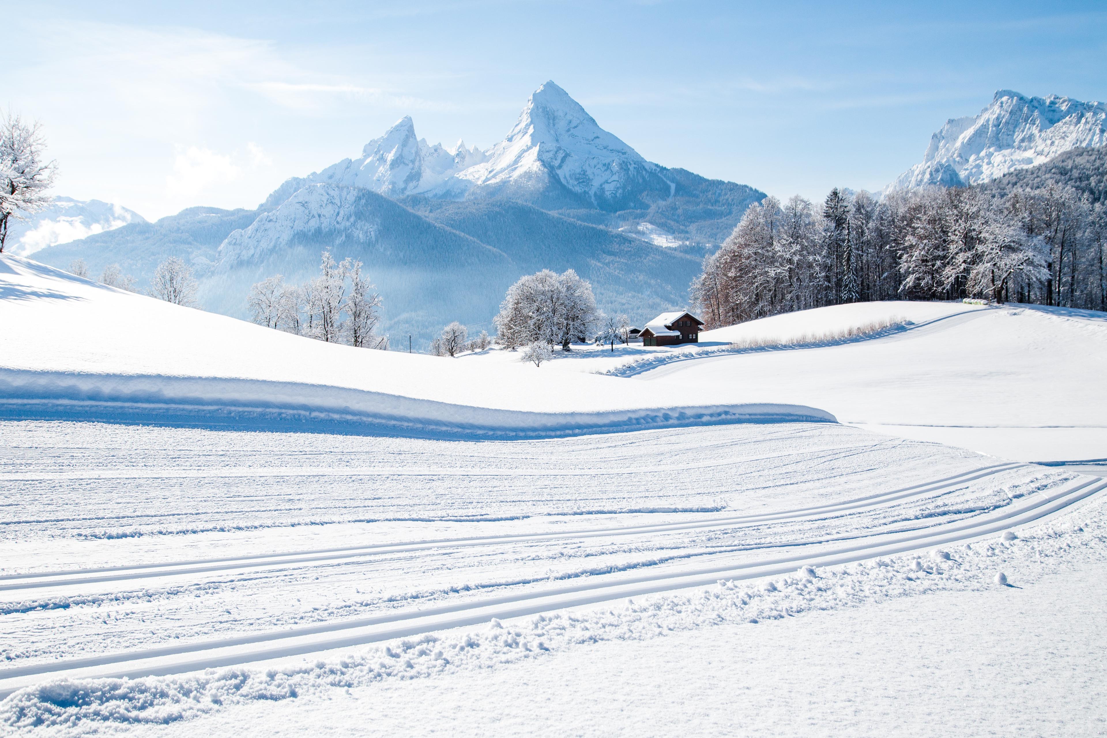 Schneelandschaft in den Bergen