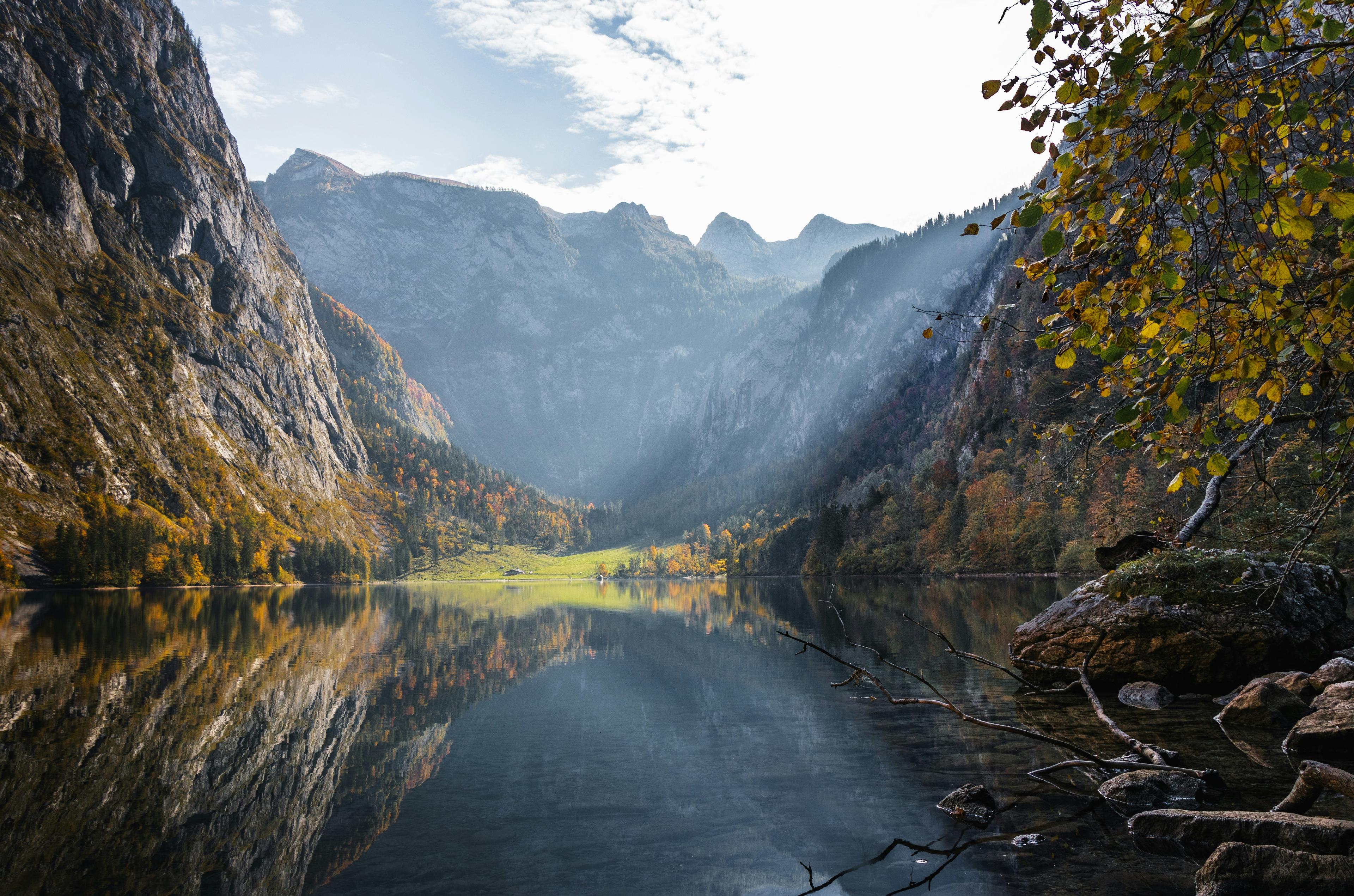 Ausblick auf einen See bei Berchtesgaden
