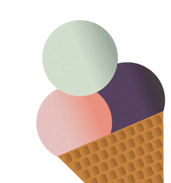 Eistüte illustriert