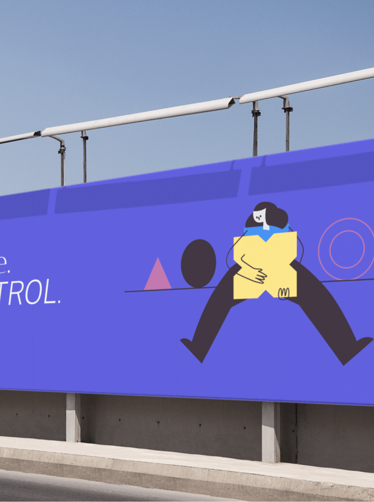 Photo showing Annex branded marketing display outside