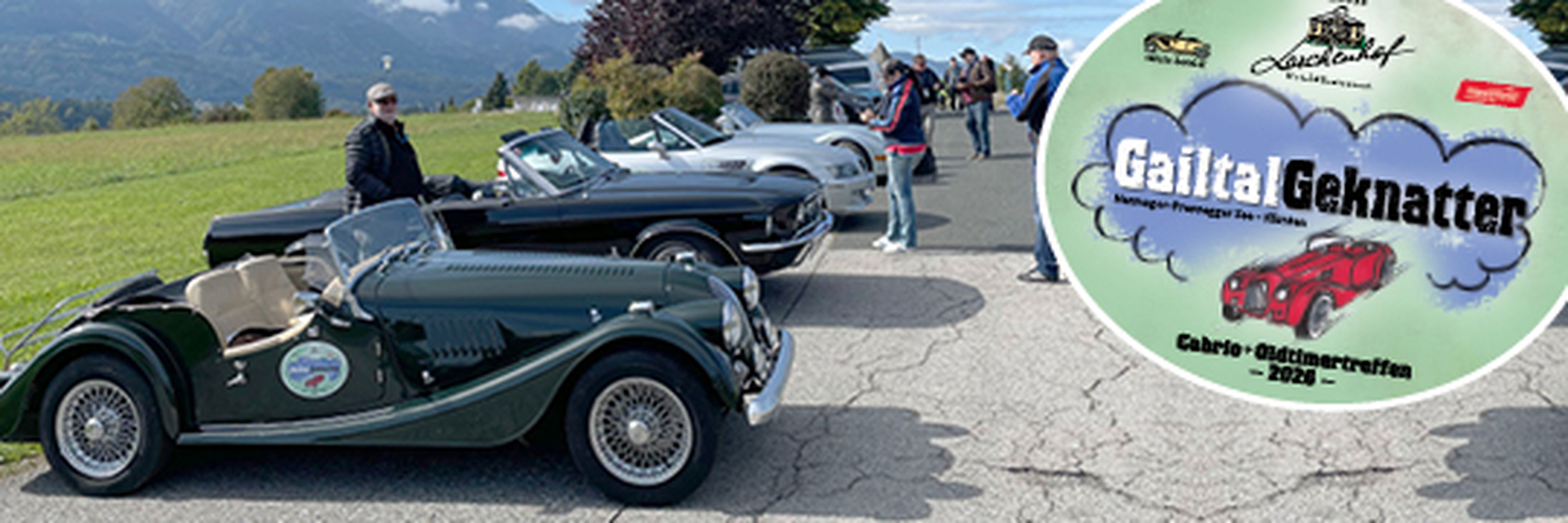 Schloss Lerchenhof GailtalGeknatter Herbst 2026 Cabrio- und Oldtimertour Alpe Adria Raum