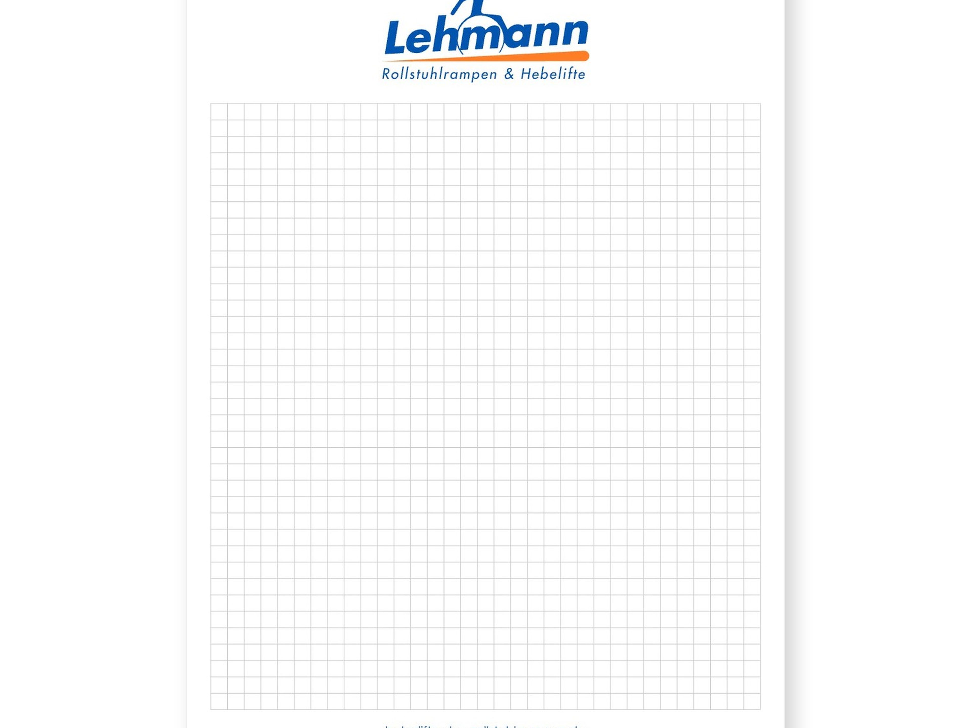 Block DIN A4, 50 Blatt, mit Lehmann Logo