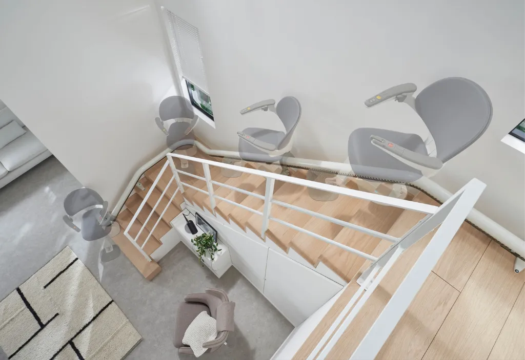 Bespoke Curved Rail Stairlift Solutions In Hampshire - Available At Solent Mobility Centre