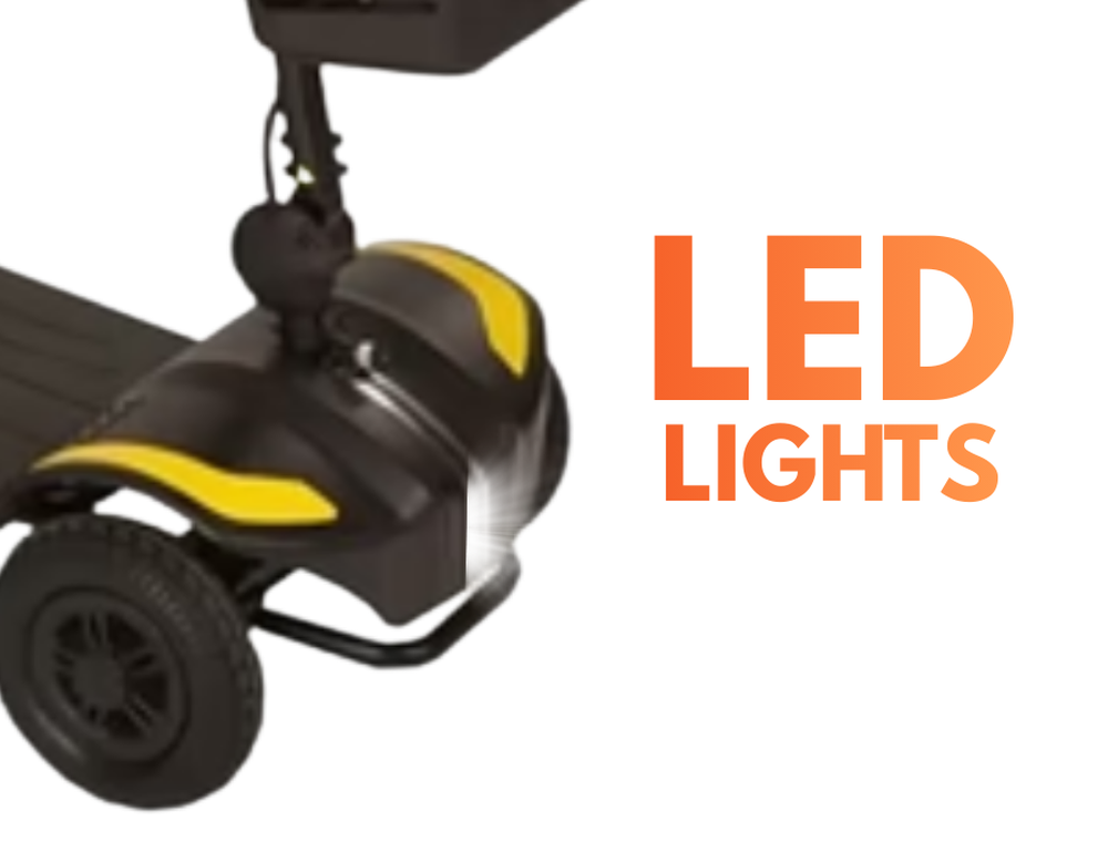 Aluminium Mobility Scooter With LED Lights in Hampshire - VelumiLi For Sale at Solent Mobility Scooters