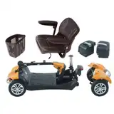 Electric Mobility Rascal Vista Orange Disassembled